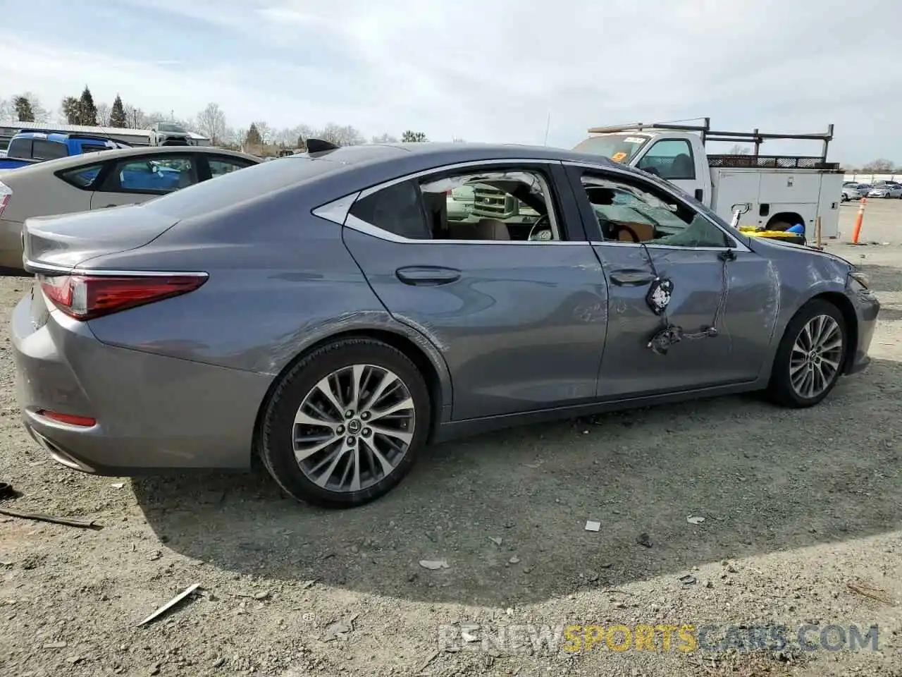 3 Photograph of a damaged car JTHBZ1B12K2001991 LEXUS ES350 2019