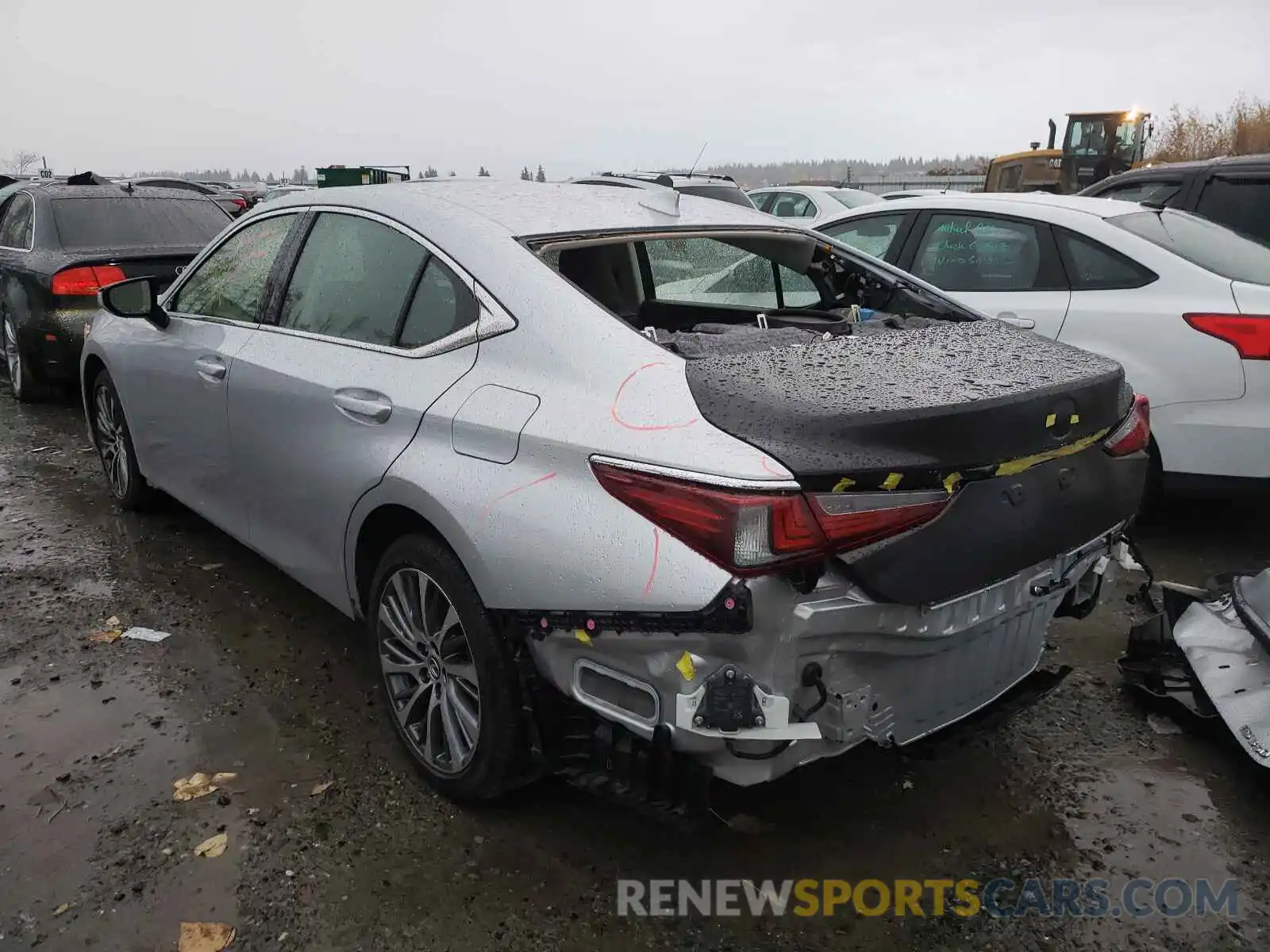 3 Photograph of a damaged car JTHBZ1B13K2005077 LEXUS ES350 2019