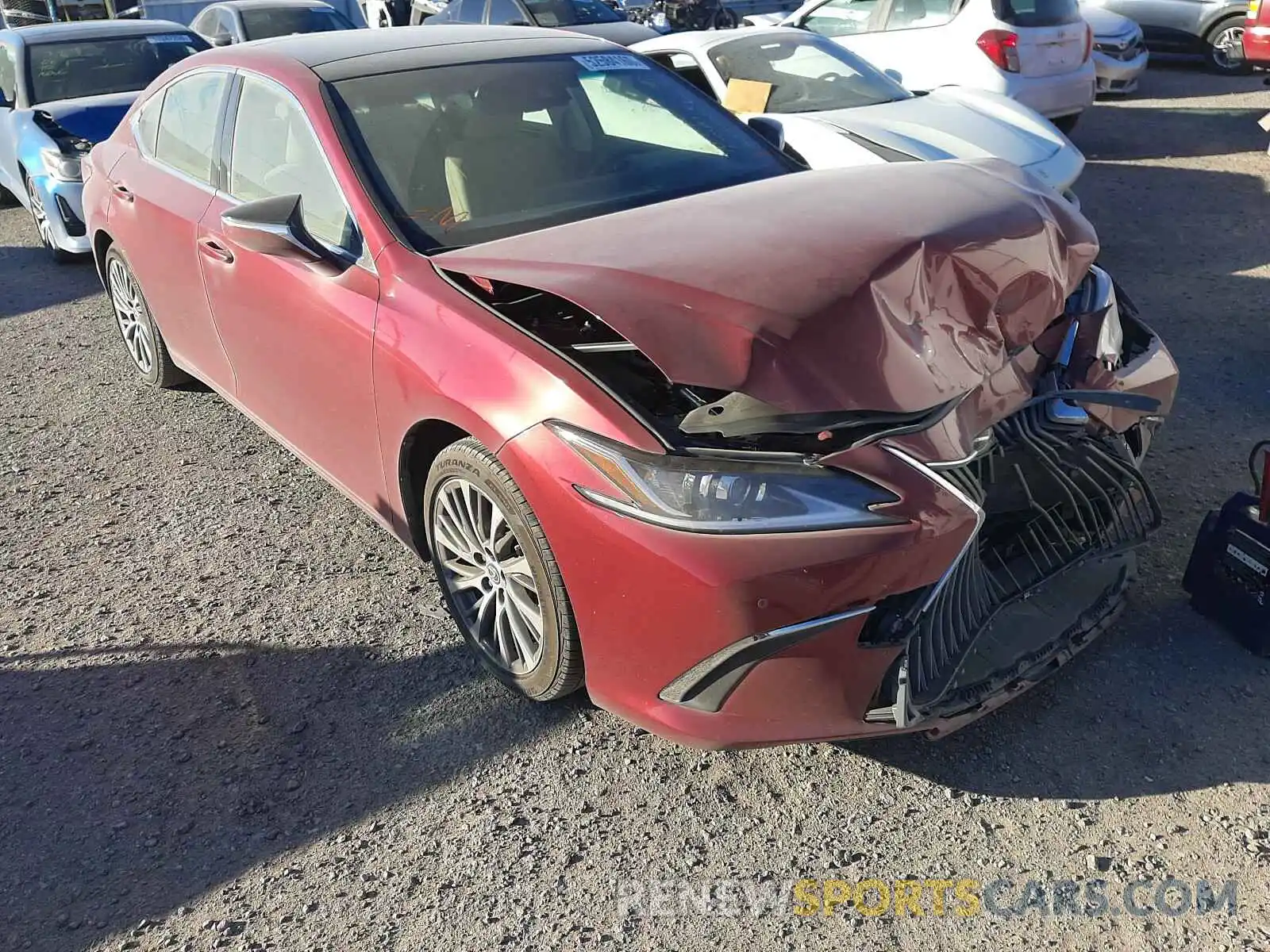 1 Photograph of a damaged car JTHBZ1B14K2002155 LEXUS ES350 2019