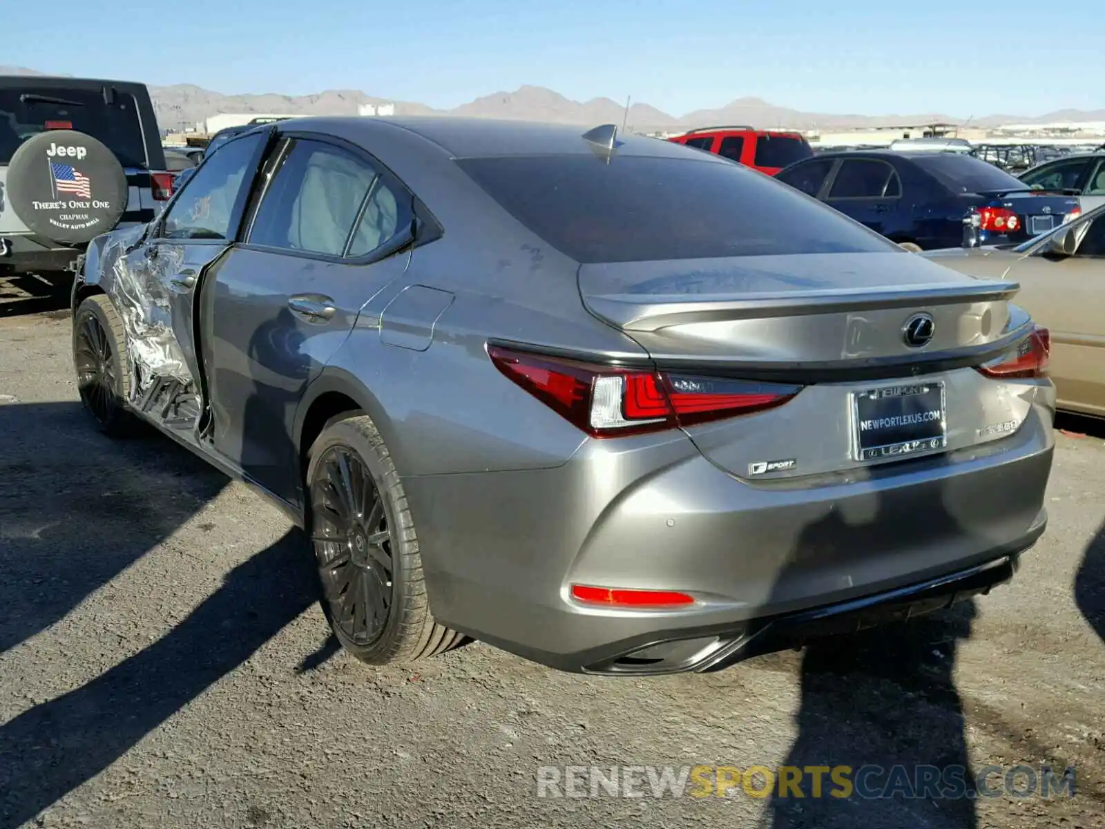 3 Photograph of a damaged car JTHBZ1B15K2000589 LEXUS ES350 2019