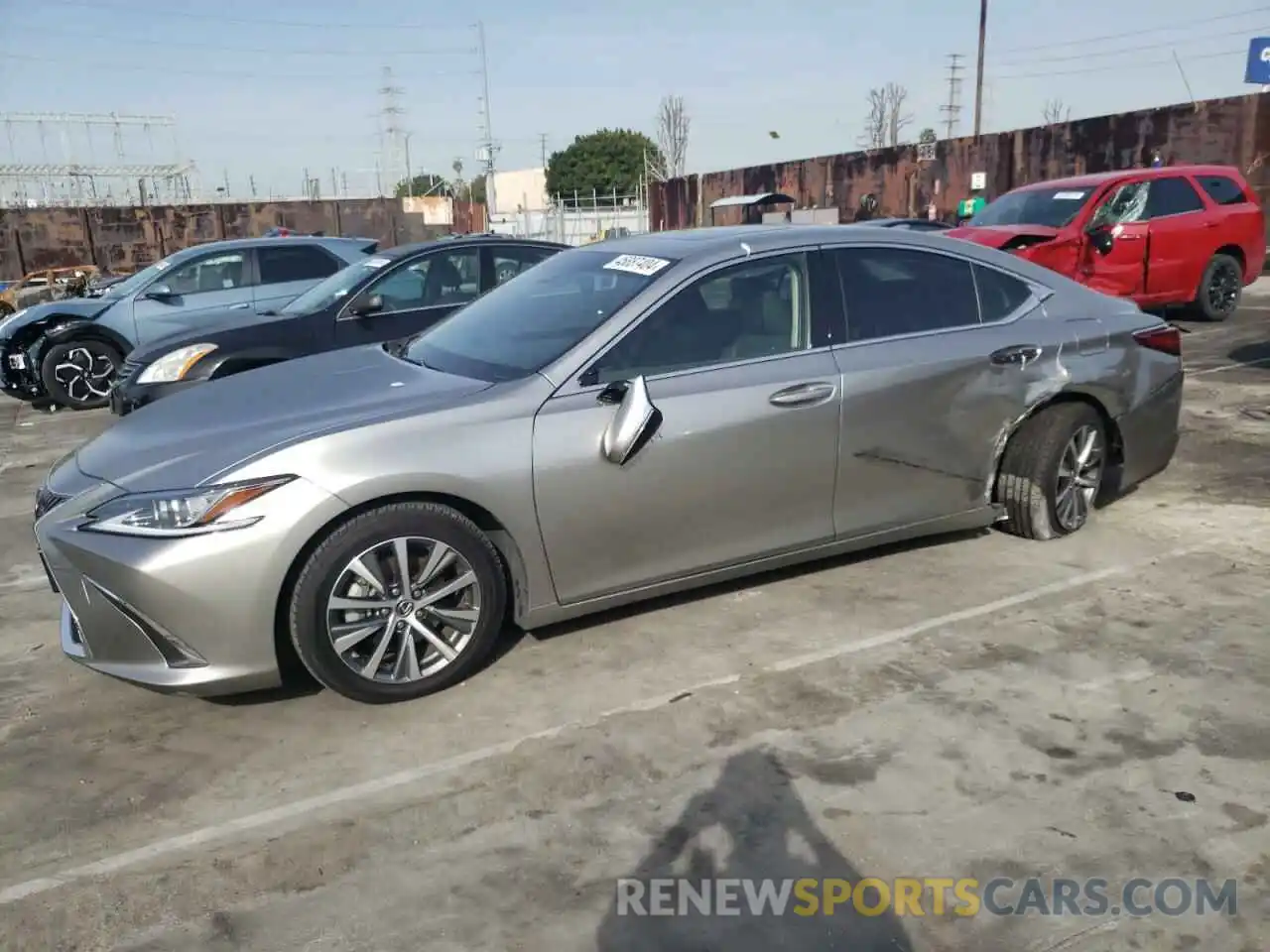 1 Photograph of a damaged car JTHBZ1B16K2004411 LEXUS ES350 2019