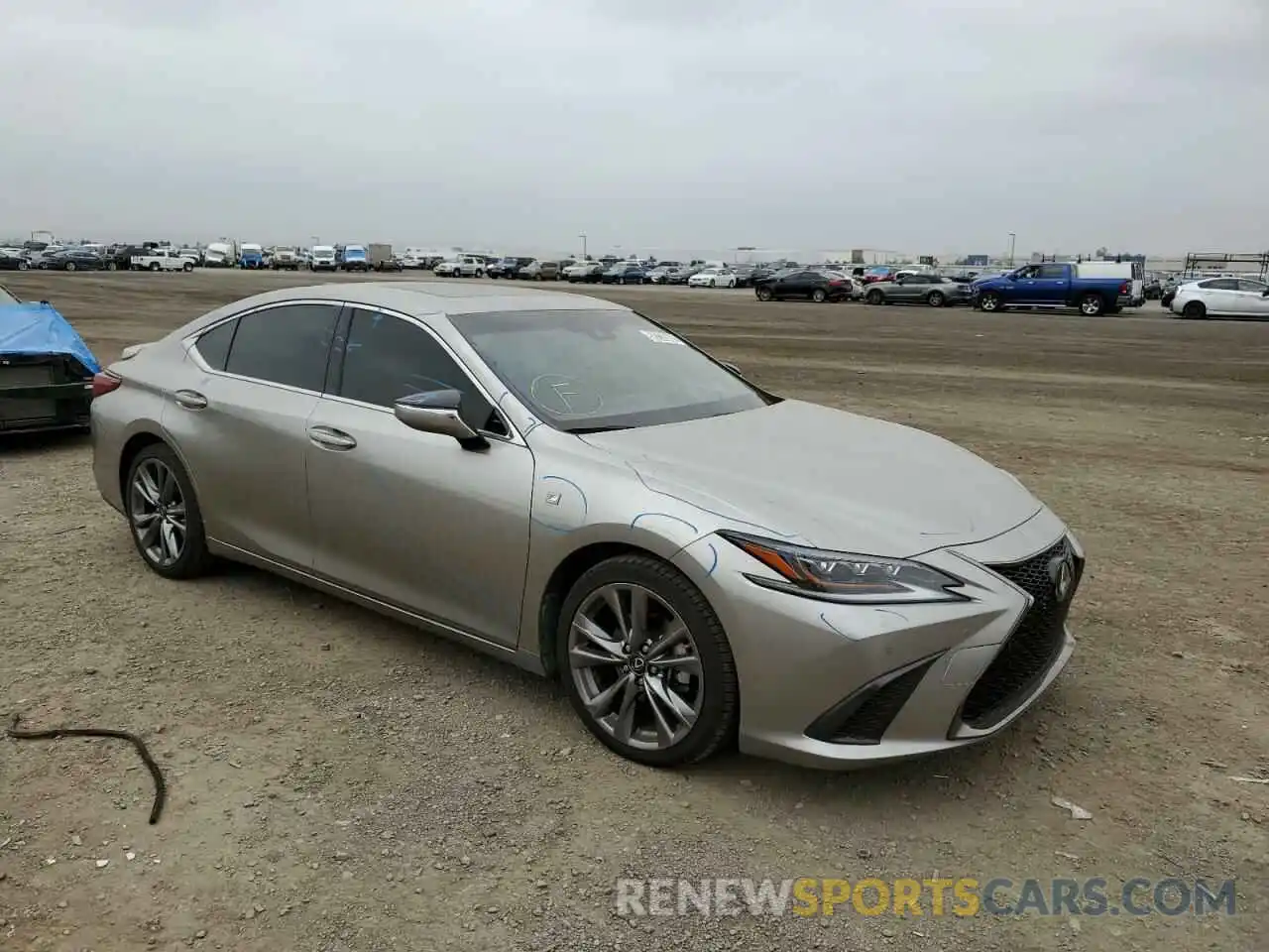 1 Photograph of a damaged car JTHBZ1B1XK2000720 LEXUS ES350 2019