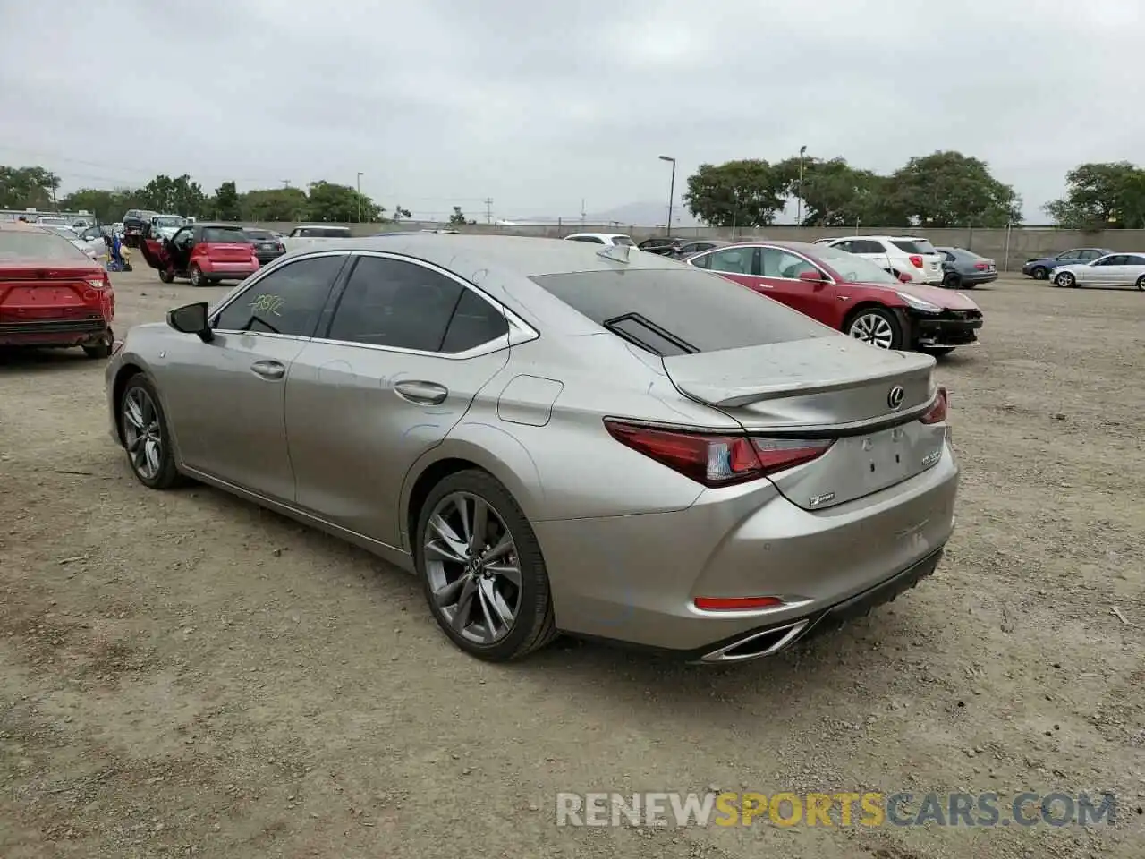 3 Photograph of a damaged car JTHBZ1B1XK2000720 LEXUS ES350 2019