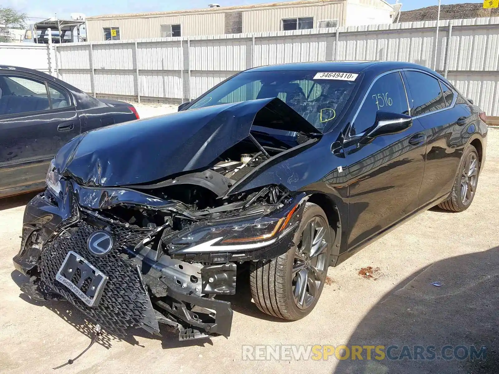 2 Photograph of a damaged car JTHBZ1B1XK2005335 LEXUS ES350 2019