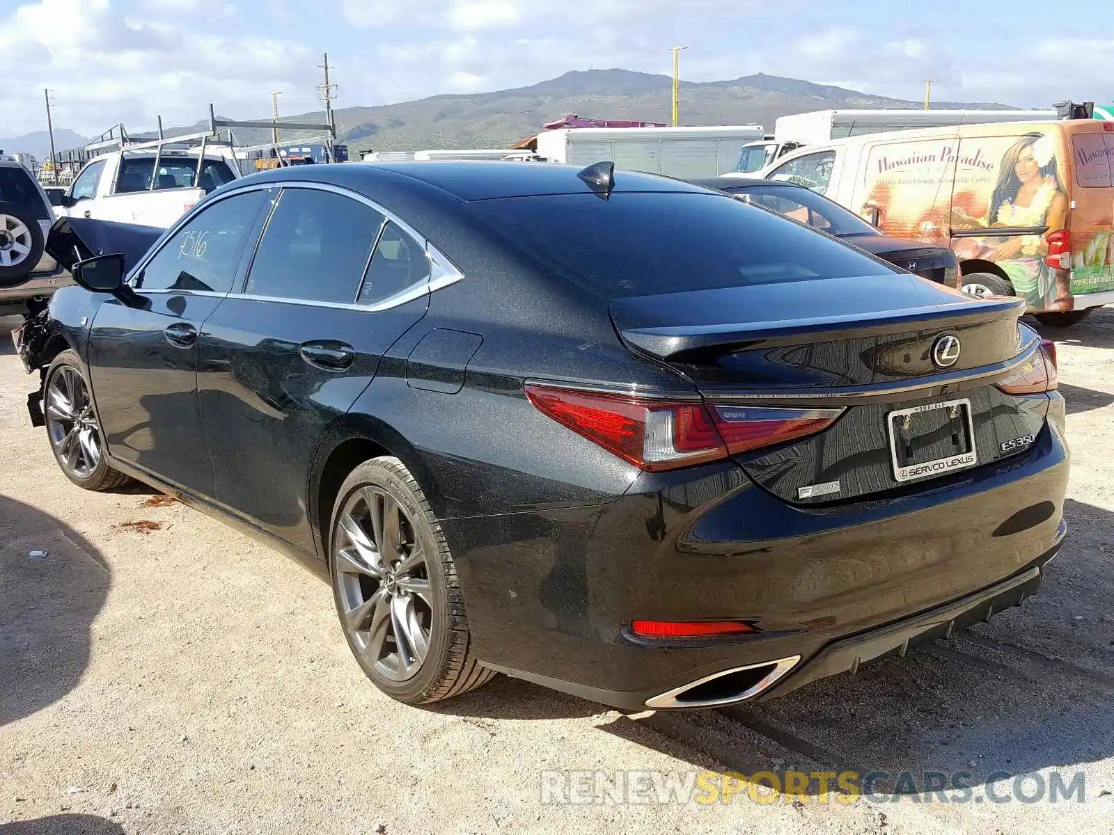 3 Photograph of a damaged car JTHBZ1B1XK2005335 LEXUS ES350 2019