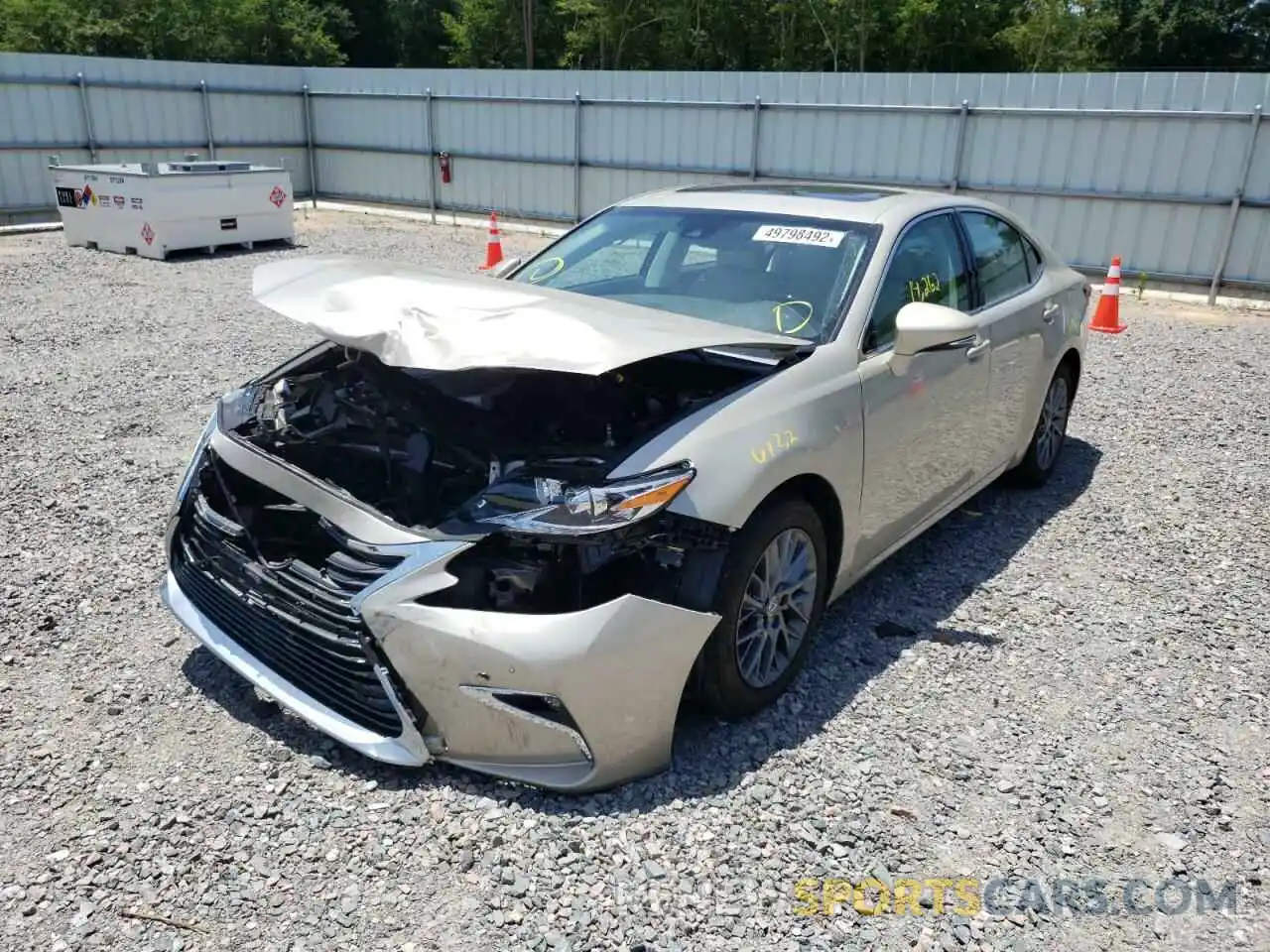 2 Photograph of a damaged car 58ABK1GG6JU088918 LEXUS ES350 2020