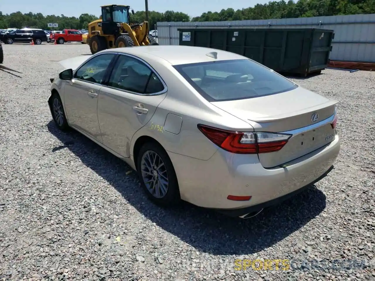 3 Photograph of a damaged car 58ABK1GG6JU088918 LEXUS ES350 2020