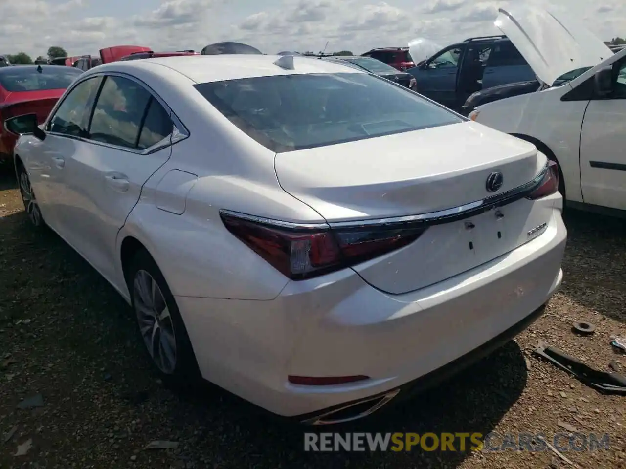 3 Photograph of a damaged car 58ACZ1B11LU062751 LEXUS ES350 2020