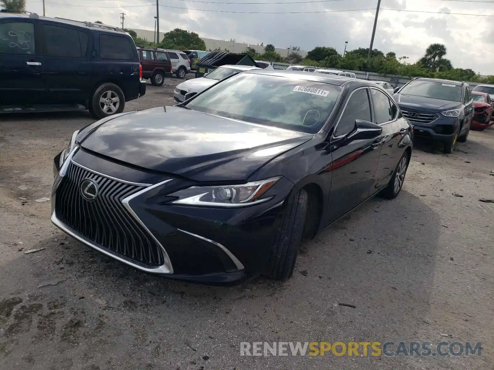 2 Photograph of a damaged car 58ACZ1B11LU076097 LEXUS ES350 2020