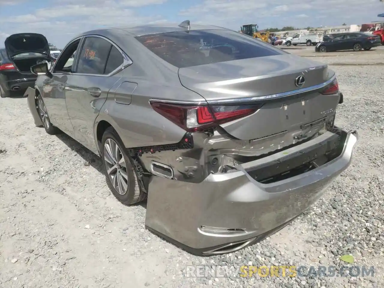 3 Photograph of a damaged car 58ACZ1B13LU059589 LEXUS ES350 2020