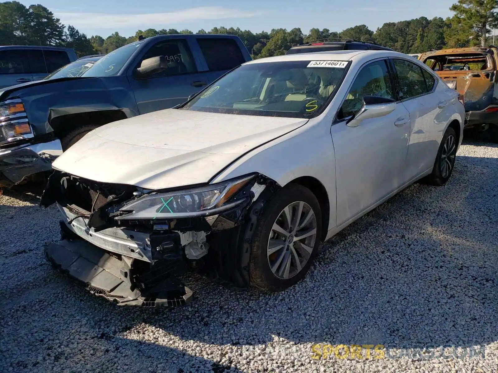 2 Photograph of a damaged car 58ACZ1B13LU059866 LEXUS ES350 2020