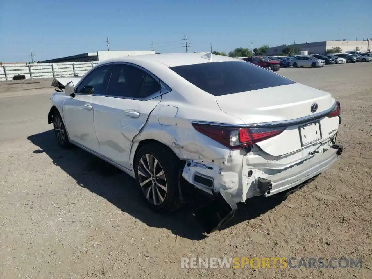 3 Photograph of a damaged car 58ACZ1B14LU069113 LEXUS ES350 2020