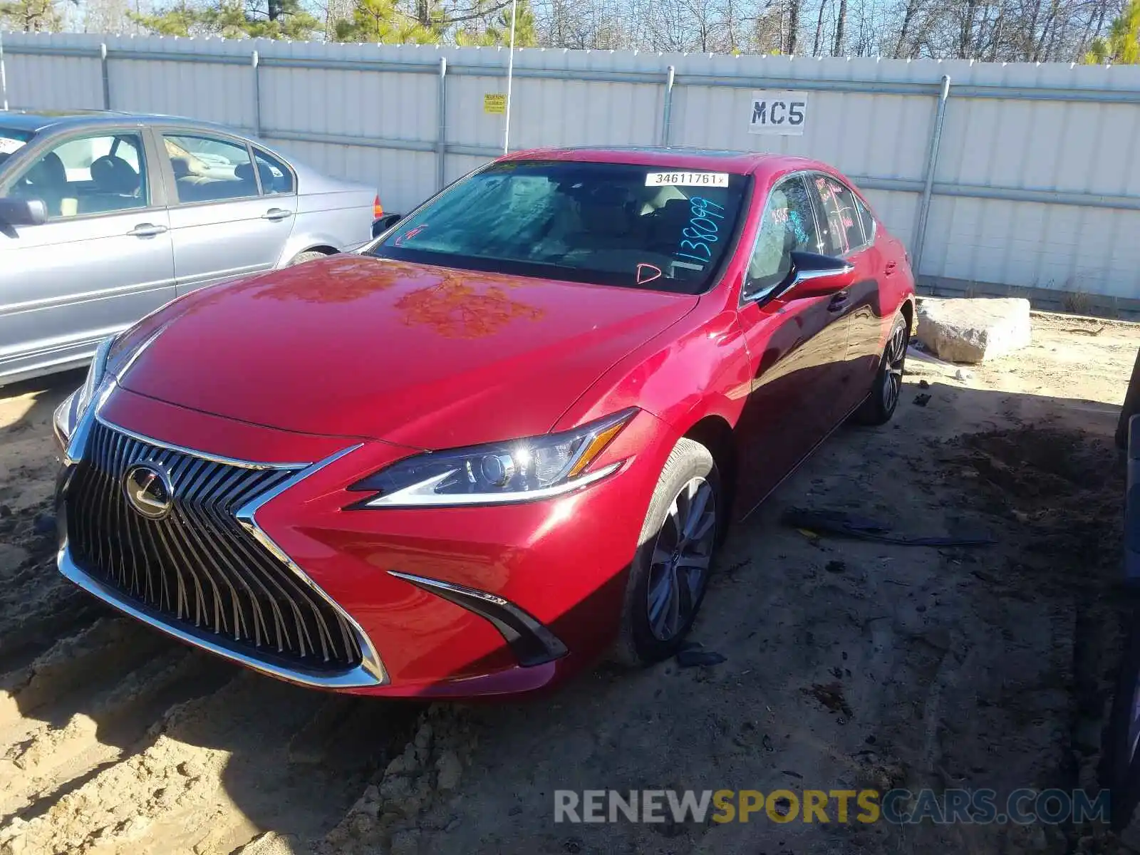 2 Photograph of a damaged car 58ACZ1B14LU075395 LEXUS ES350 2020