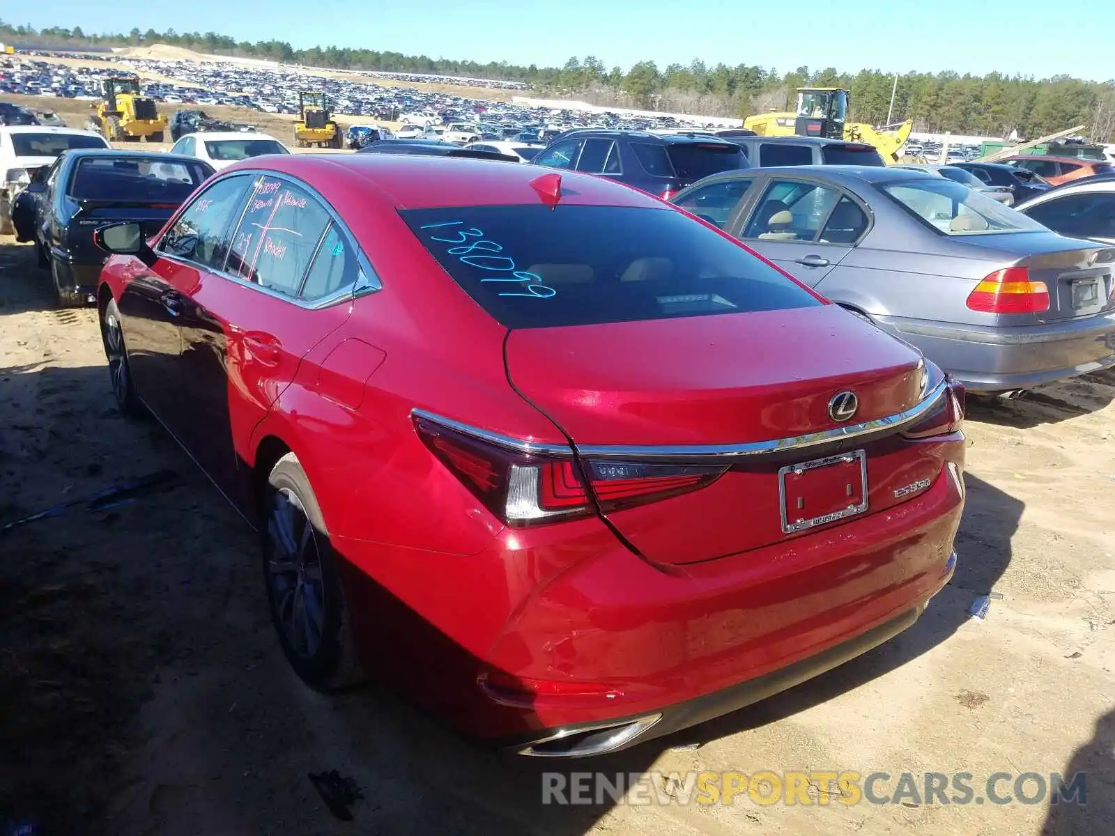 3 Photograph of a damaged car 58ACZ1B14LU075395 LEXUS ES350 2020