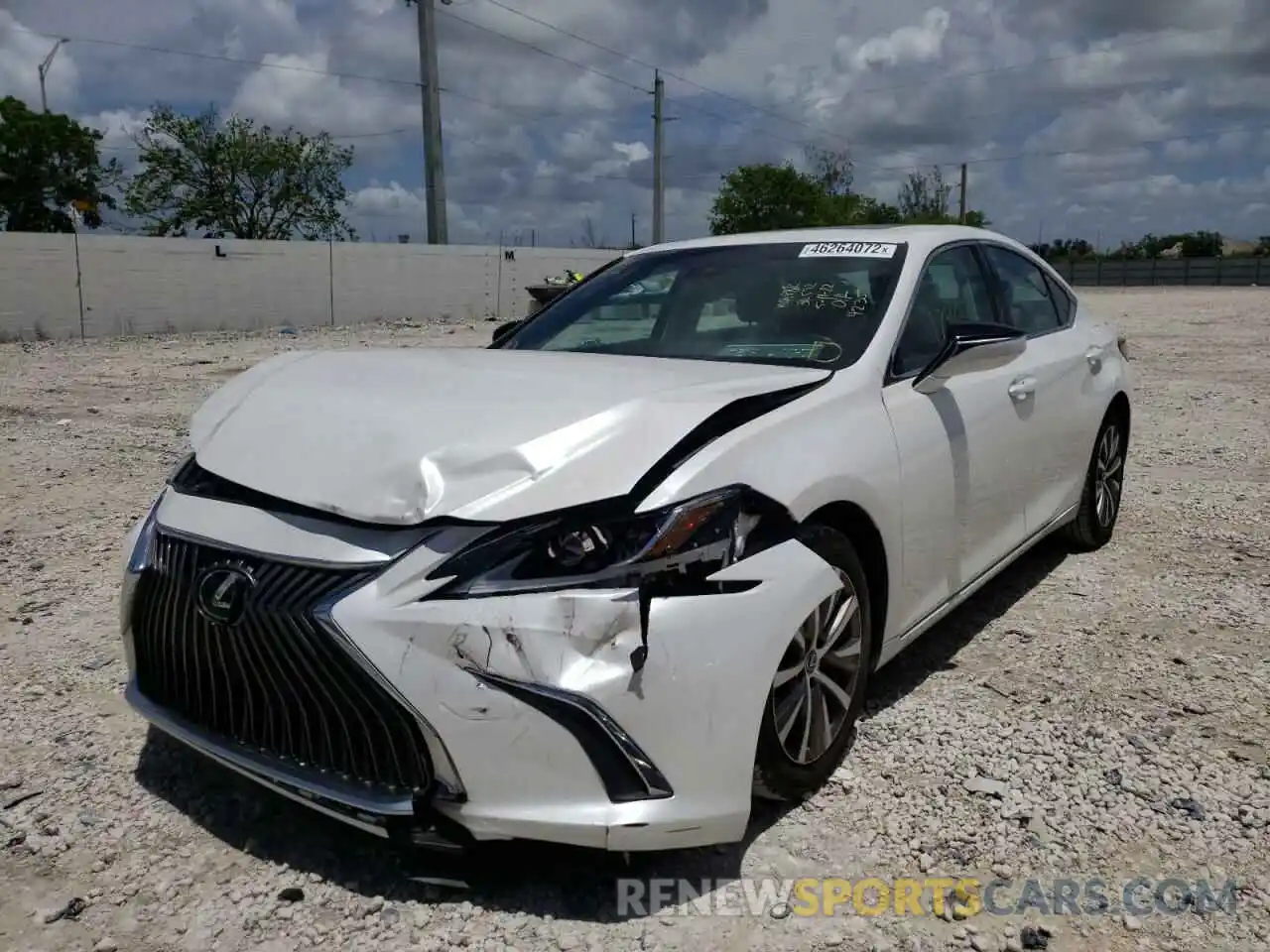 2 Photograph of a damaged car 58ACZ1B17LU074595 LEXUS ES350 2020