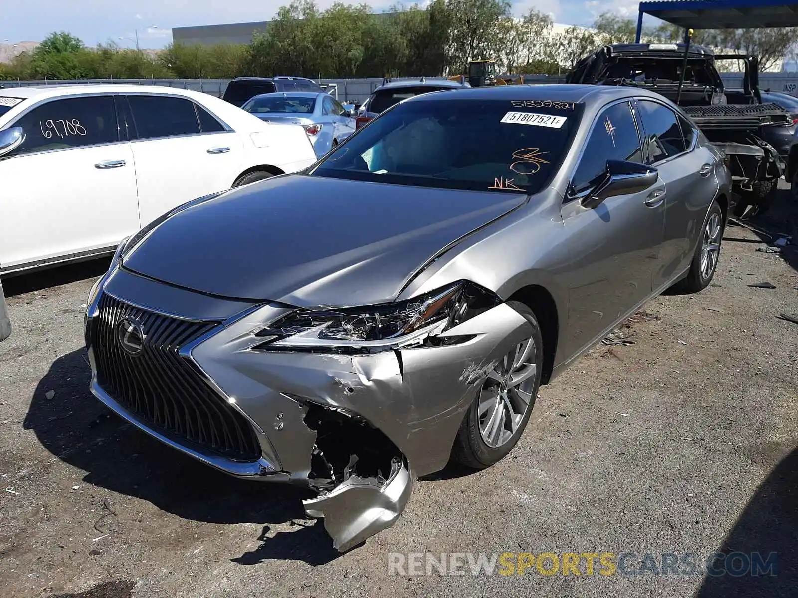 2 Photograph of a damaged car 58ADZ1B10LU054290 LEXUS ES350 2020