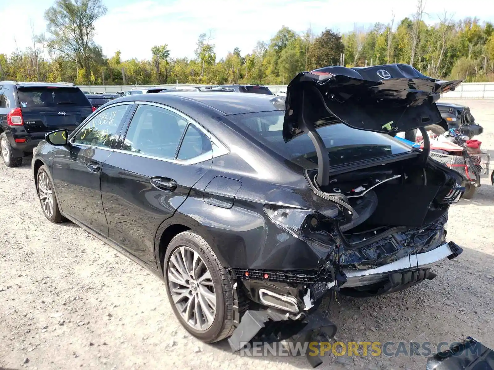 3 Photograph of a damaged car 58ADZ1B10LU056279 LEXUS ES350 2020