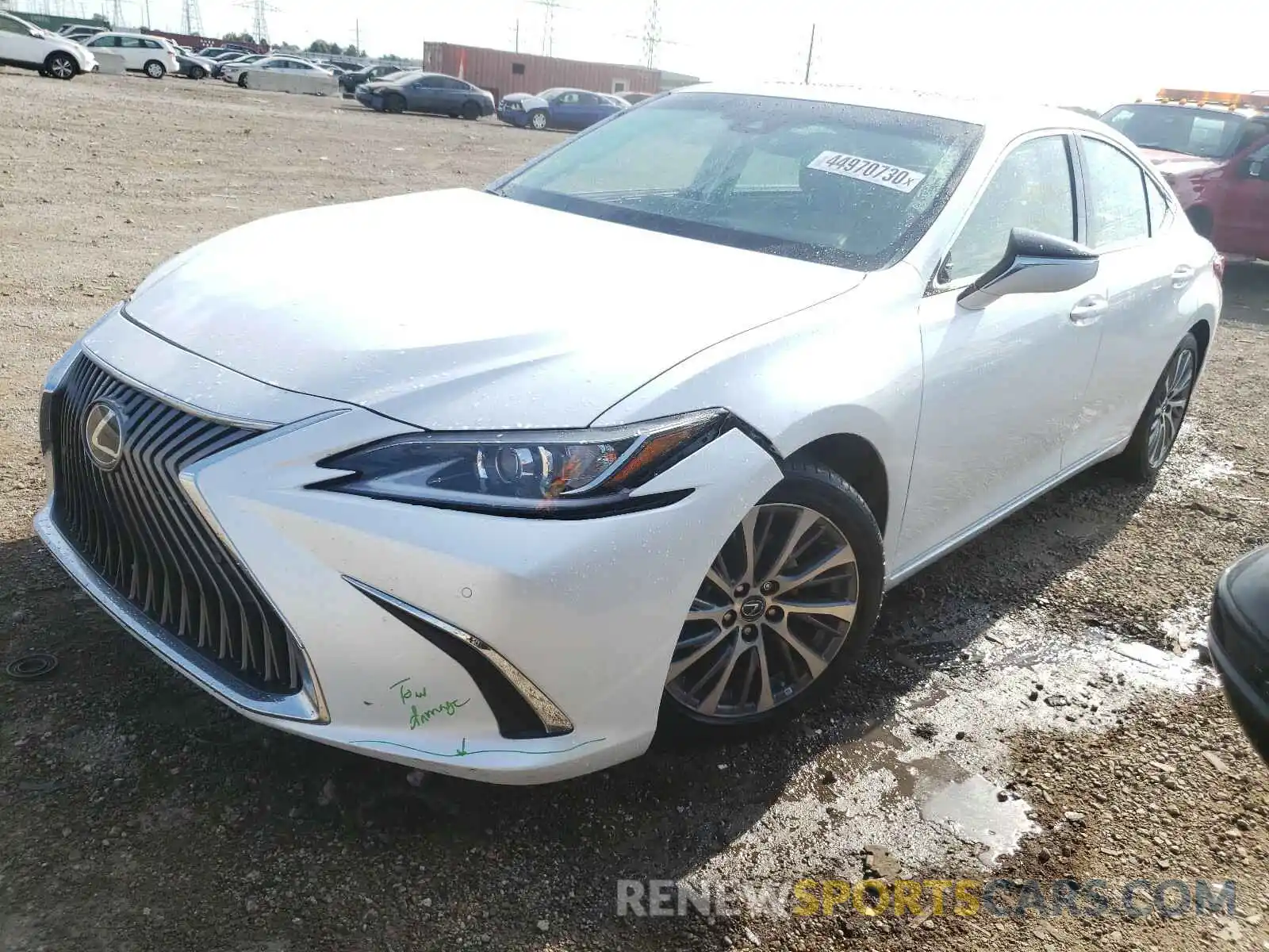 2 Photograph of a damaged car 58ADZ1B10LU058792 LEXUS ES350 2020