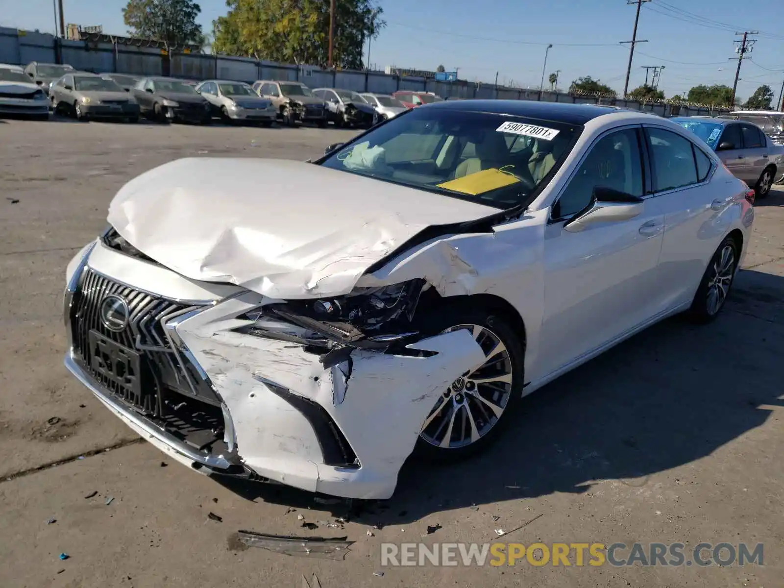 2 Photograph of a damaged car 58ADZ1B10LU062261 LEXUS ES350 2020