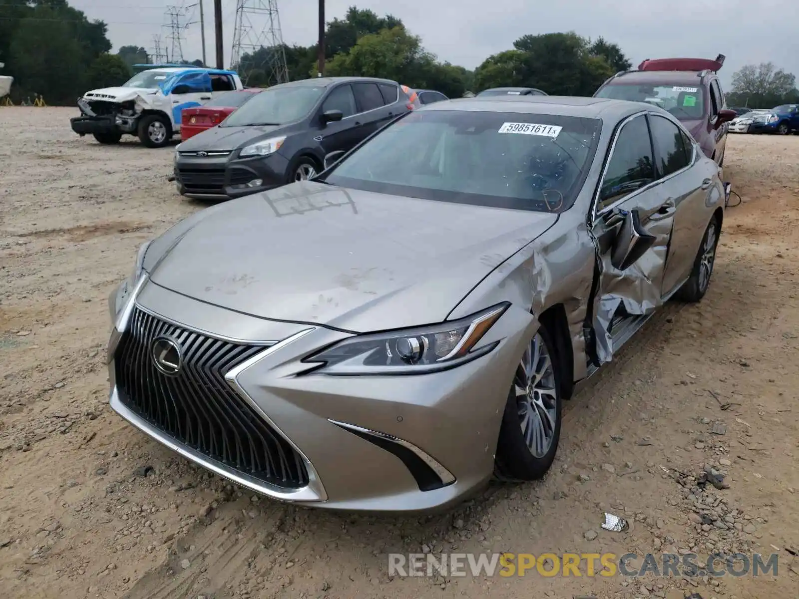 2 Photograph of a damaged car 58ADZ1B10LU069100 LEXUS ES350 2020