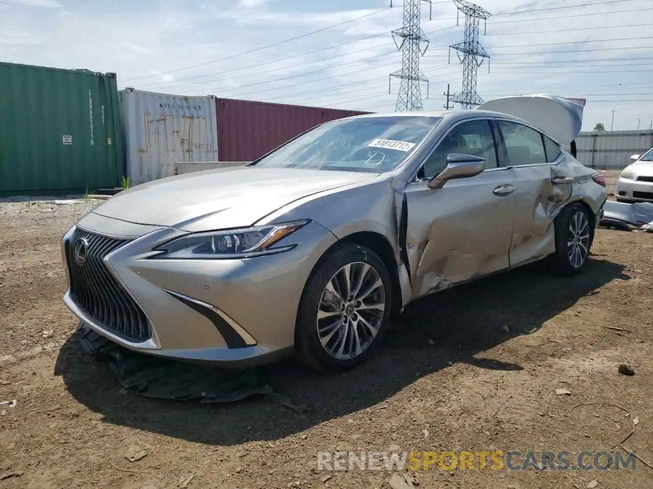 2 Photograph of a damaged car 58ADZ1B11LU053472 LEXUS ES350 2020