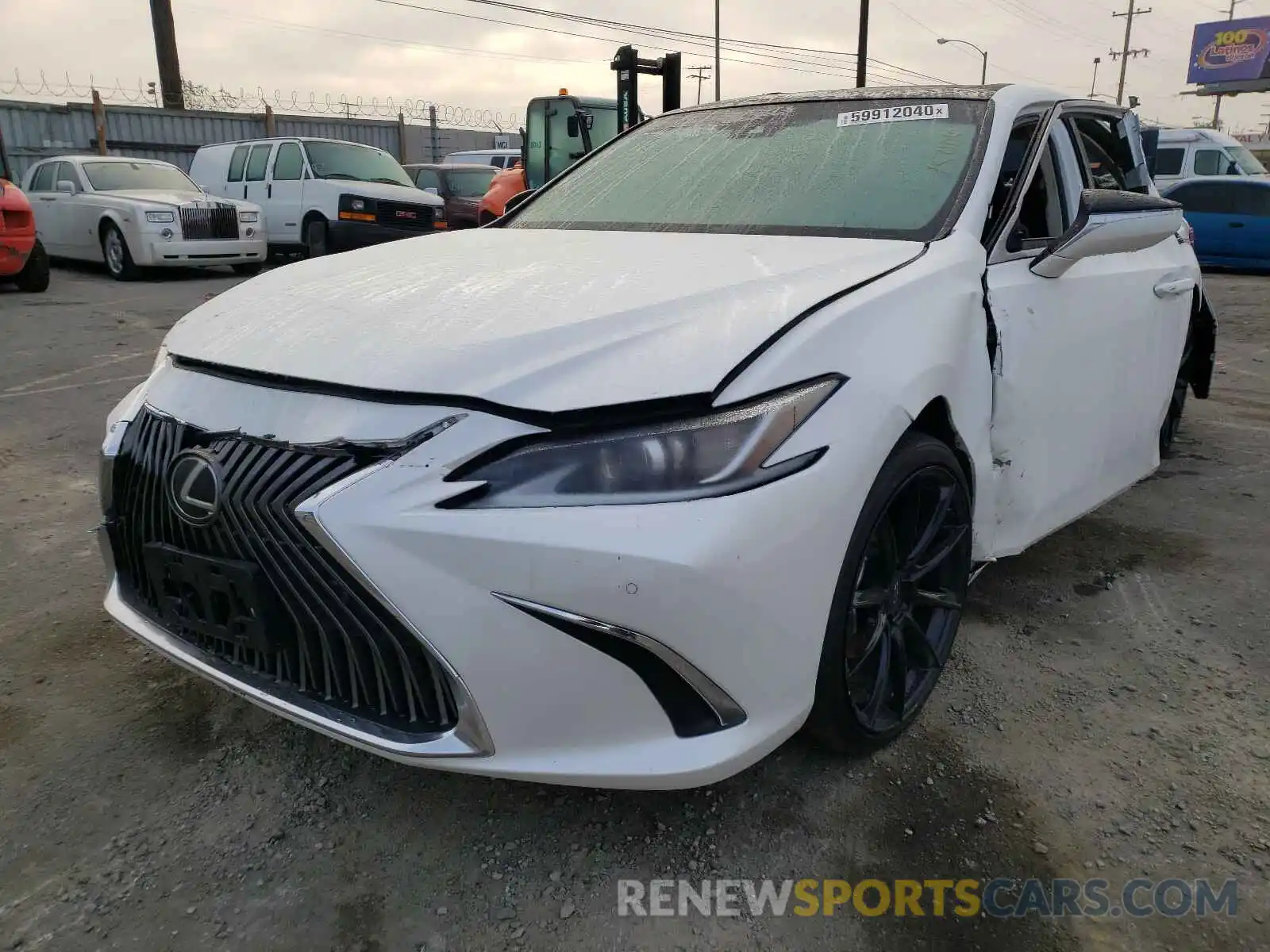 2 Photograph of a damaged car 58ADZ1B11LU060115 LEXUS ES350 2020