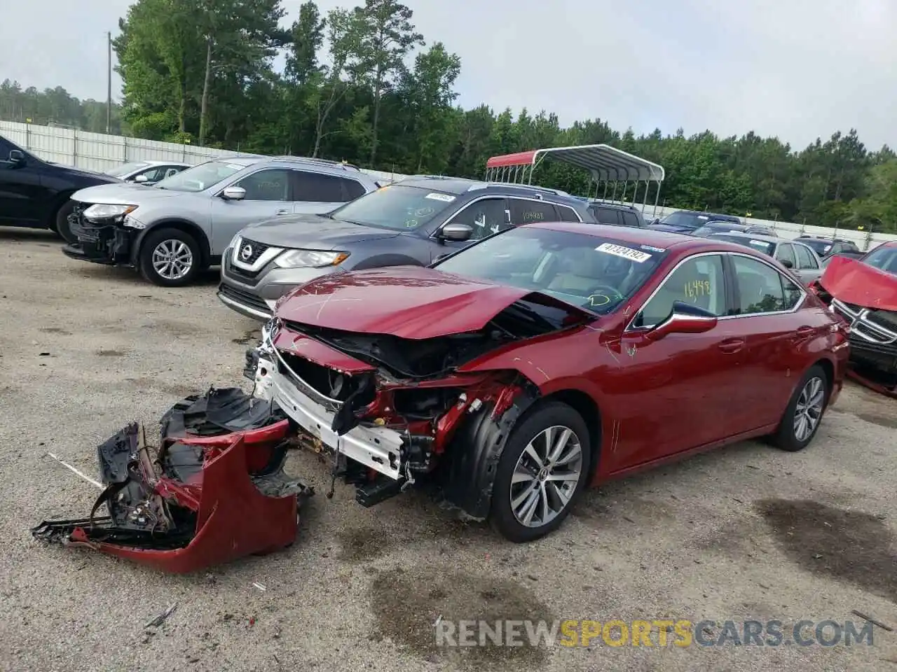 2 Photograph of a damaged car 58ADZ1B11LU060860 LEXUS ES350 2020