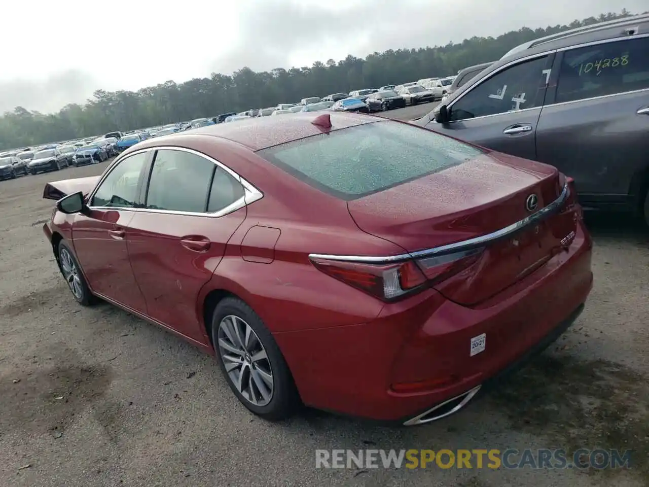 3 Photograph of a damaged car 58ADZ1B11LU060860 LEXUS ES350 2020