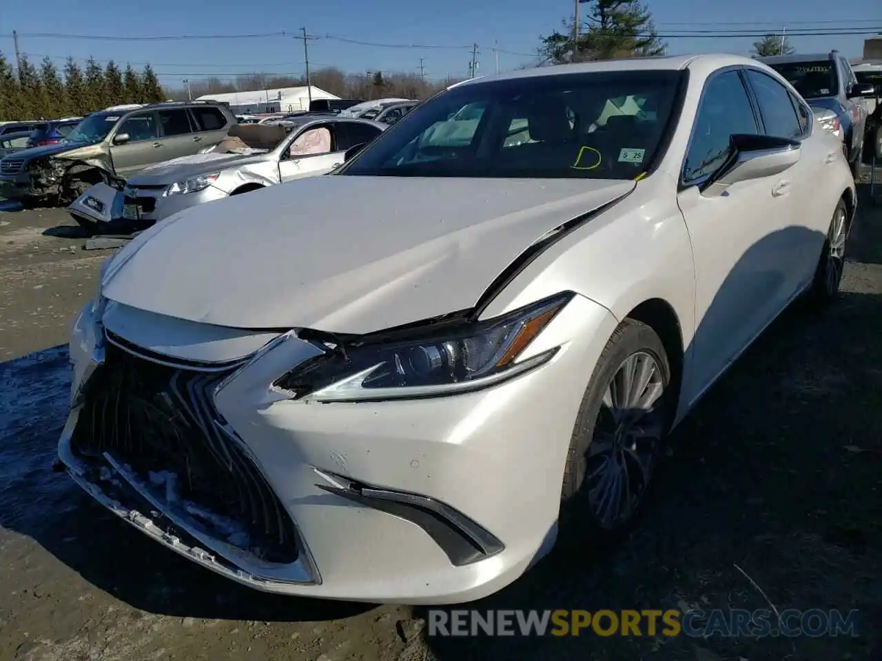 2 Photograph of a damaged car 58ADZ1B11LU065122 LEXUS ES350 2020