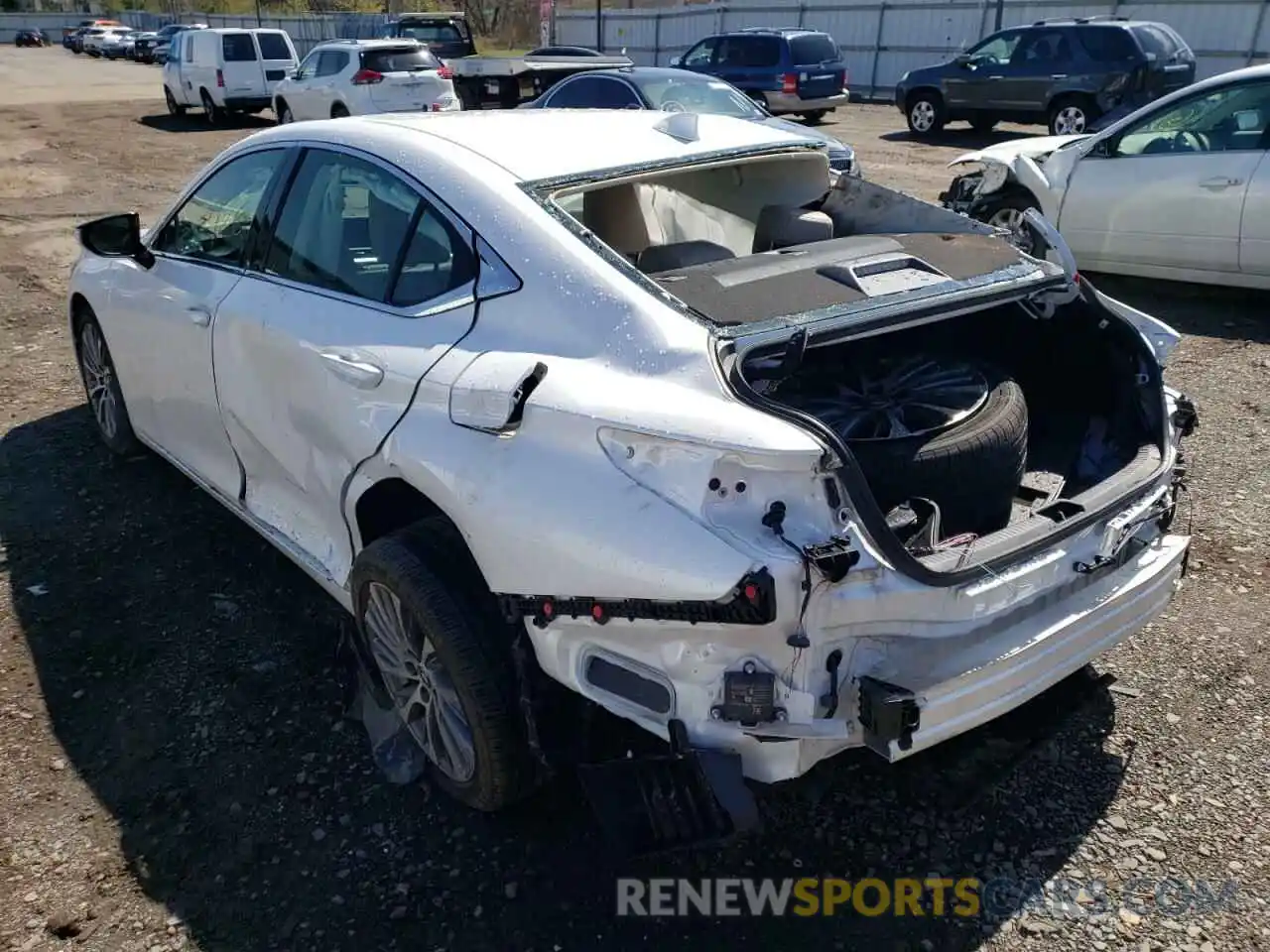 3 Photograph of a damaged car 58ADZ1B12LU056686 LEXUS ES350 2020