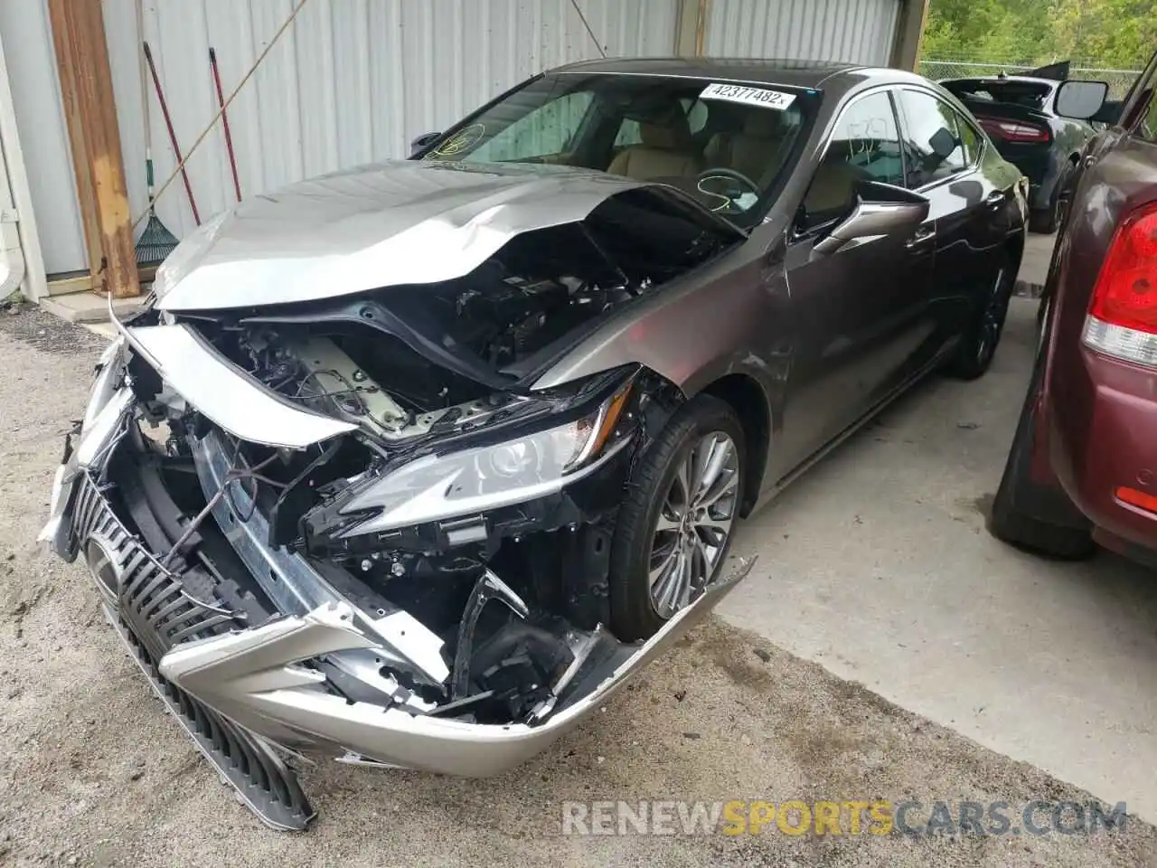 2 Photograph of a damaged car 58ADZ1B12LU067476 LEXUS ES350 2020