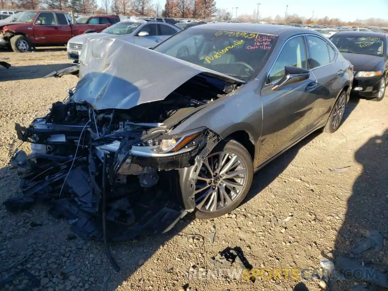 2 Photograph of a damaged car 58ADZ1B12LU068644 LEXUS ES350 2020