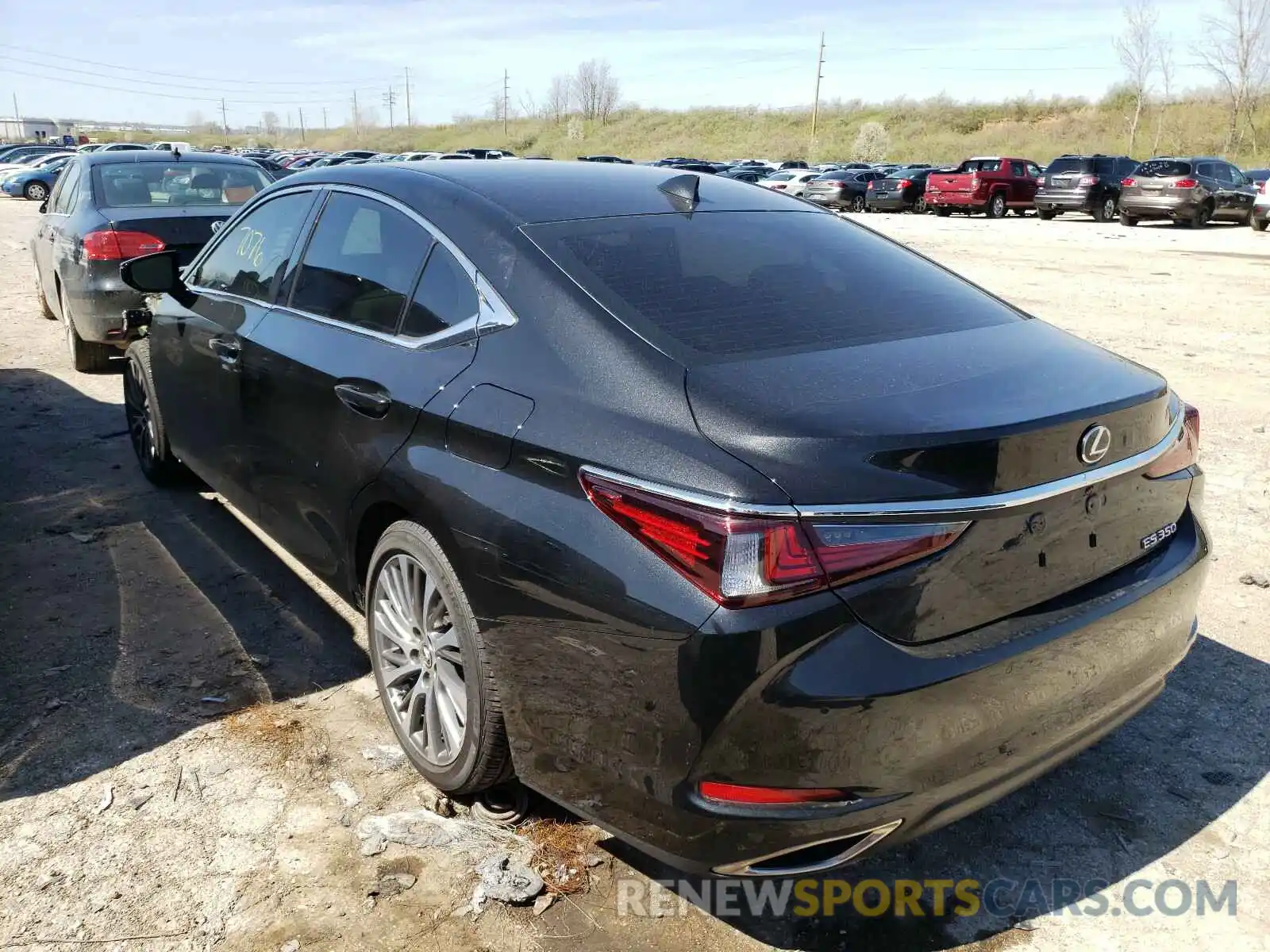 3 Photograph of a damaged car 58ADZ1B12LU080891 LEXUS ES350 2020