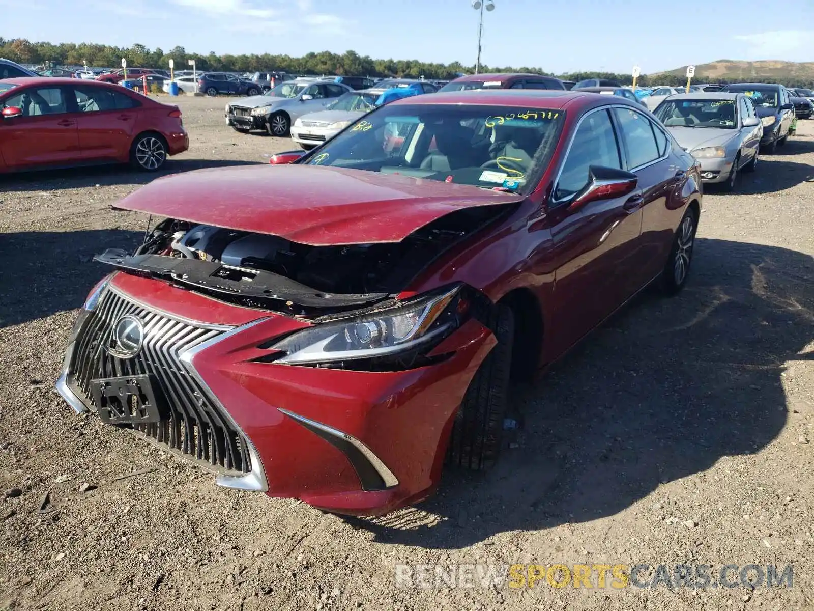 2 Photograph of a damaged car 58ADZ1B13LU057636 LEXUS ES350 2020