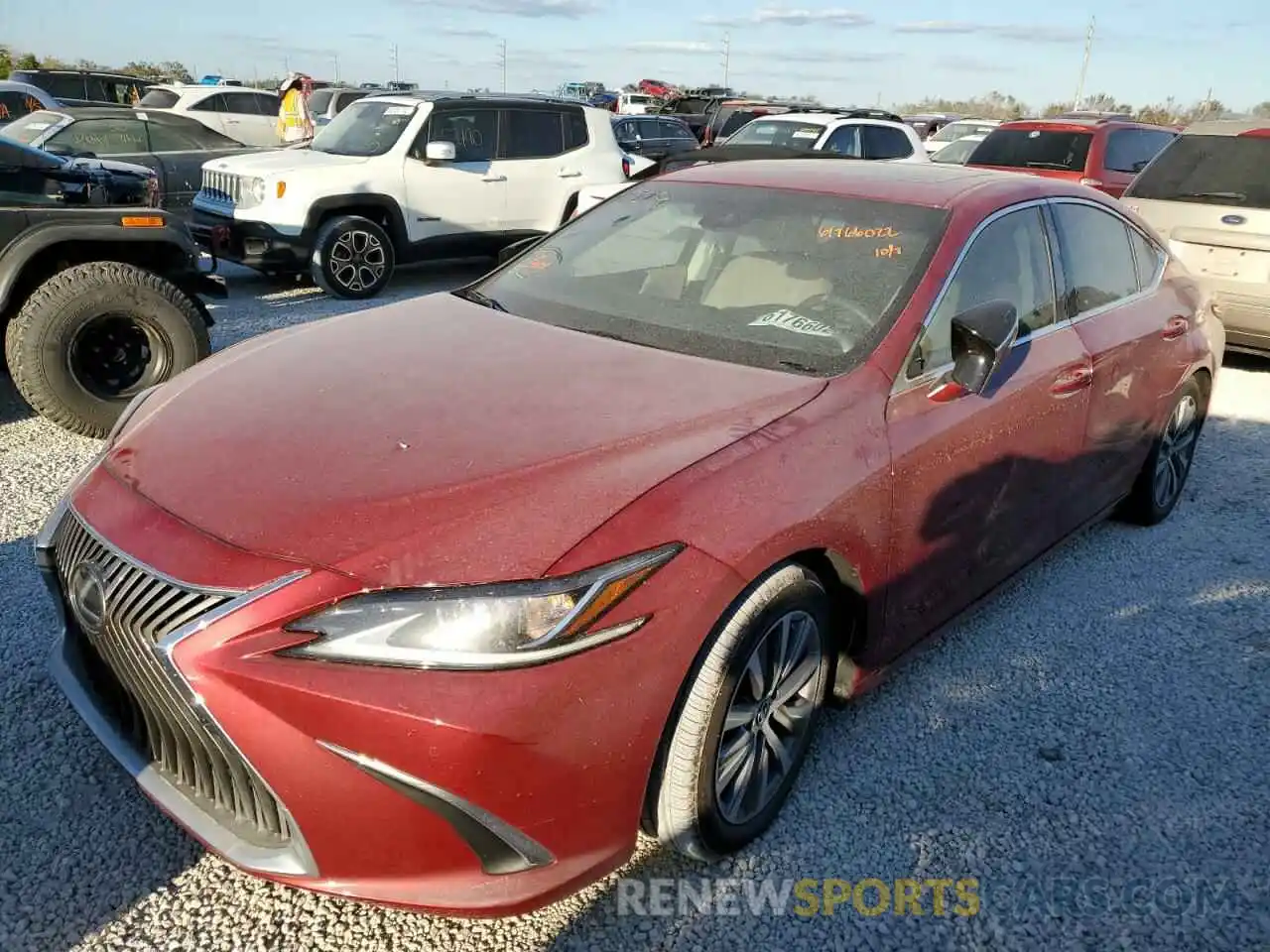 2 Photograph of a damaged car 58ADZ1B13LU062447 LEXUS ES350 2020