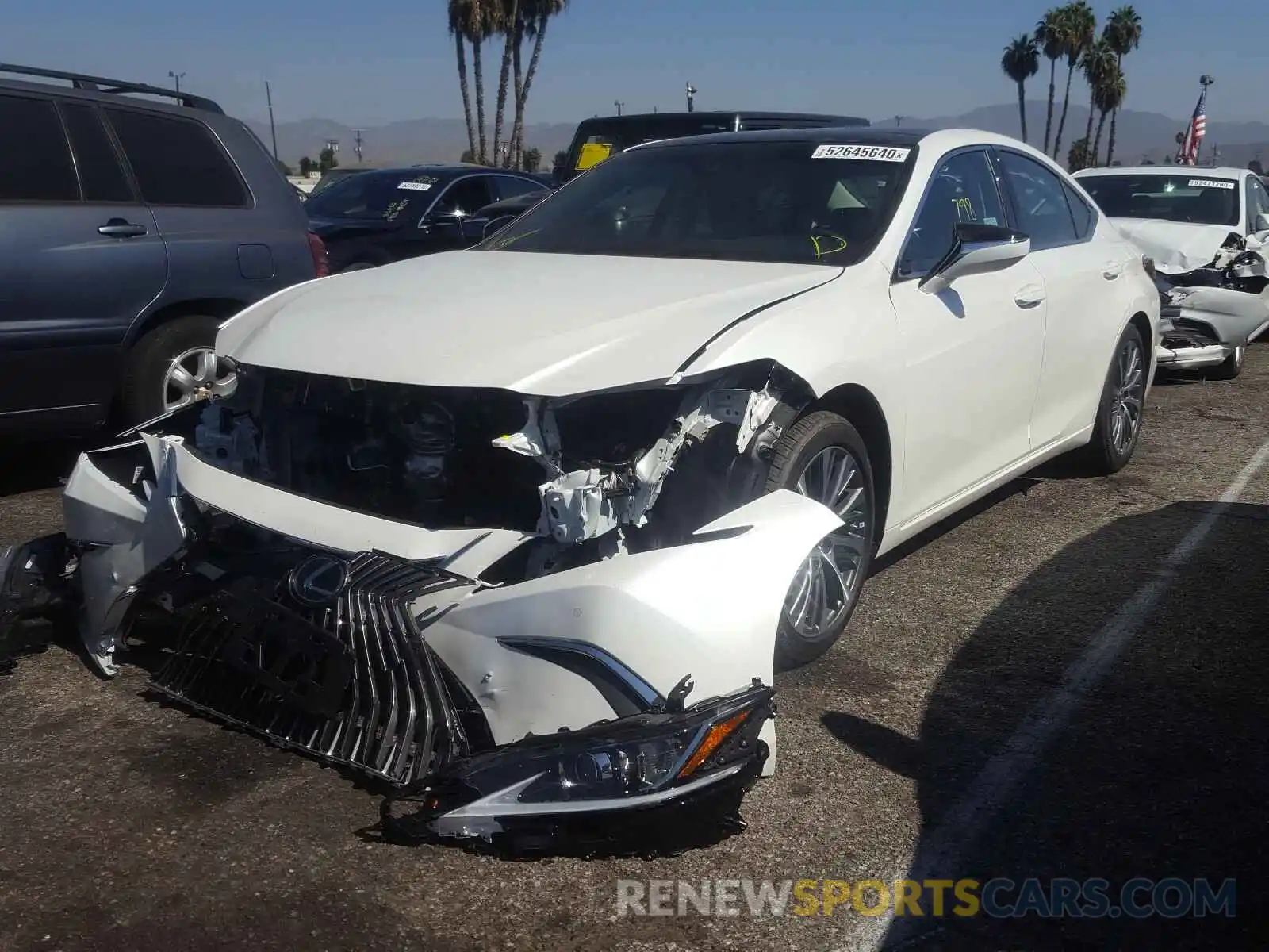 2 Photograph of a damaged car 58ADZ1B13LU080057 LEXUS ES350 2020