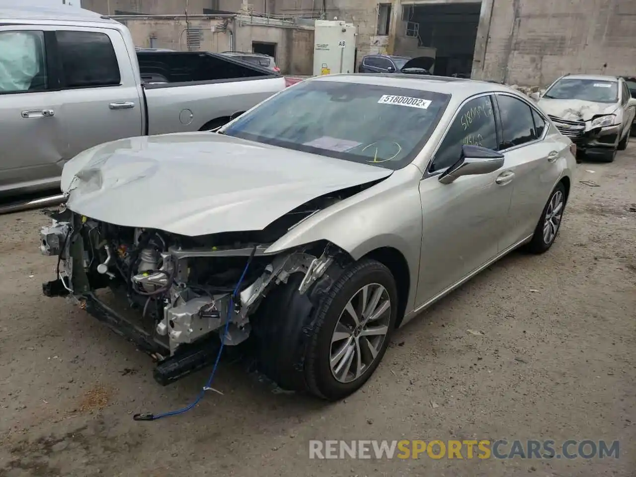 2 Photograph of a damaged car 58ADZ1B14LU061727 LEXUS ES350 2020