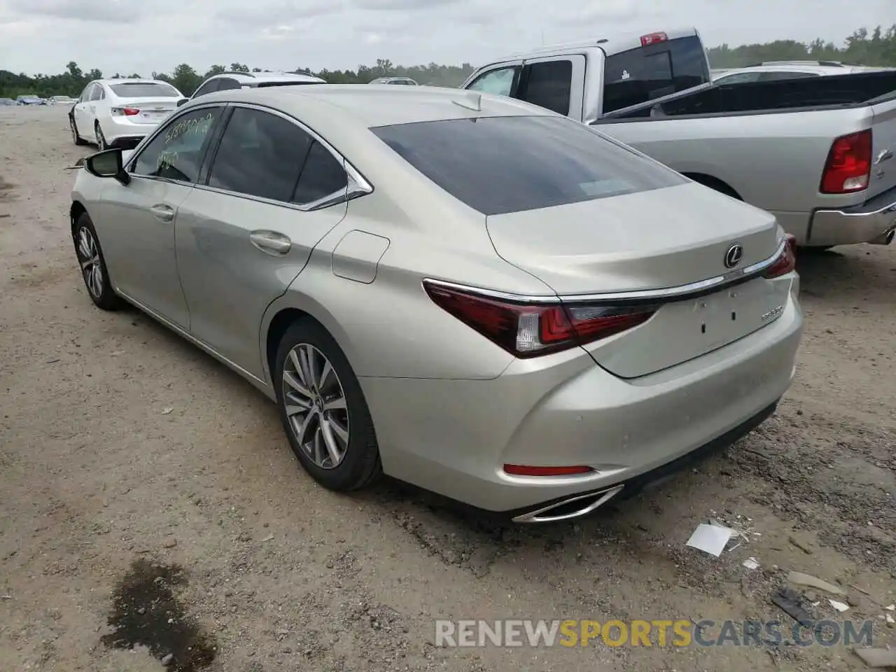 3 Photograph of a damaged car 58ADZ1B14LU061727 LEXUS ES350 2020