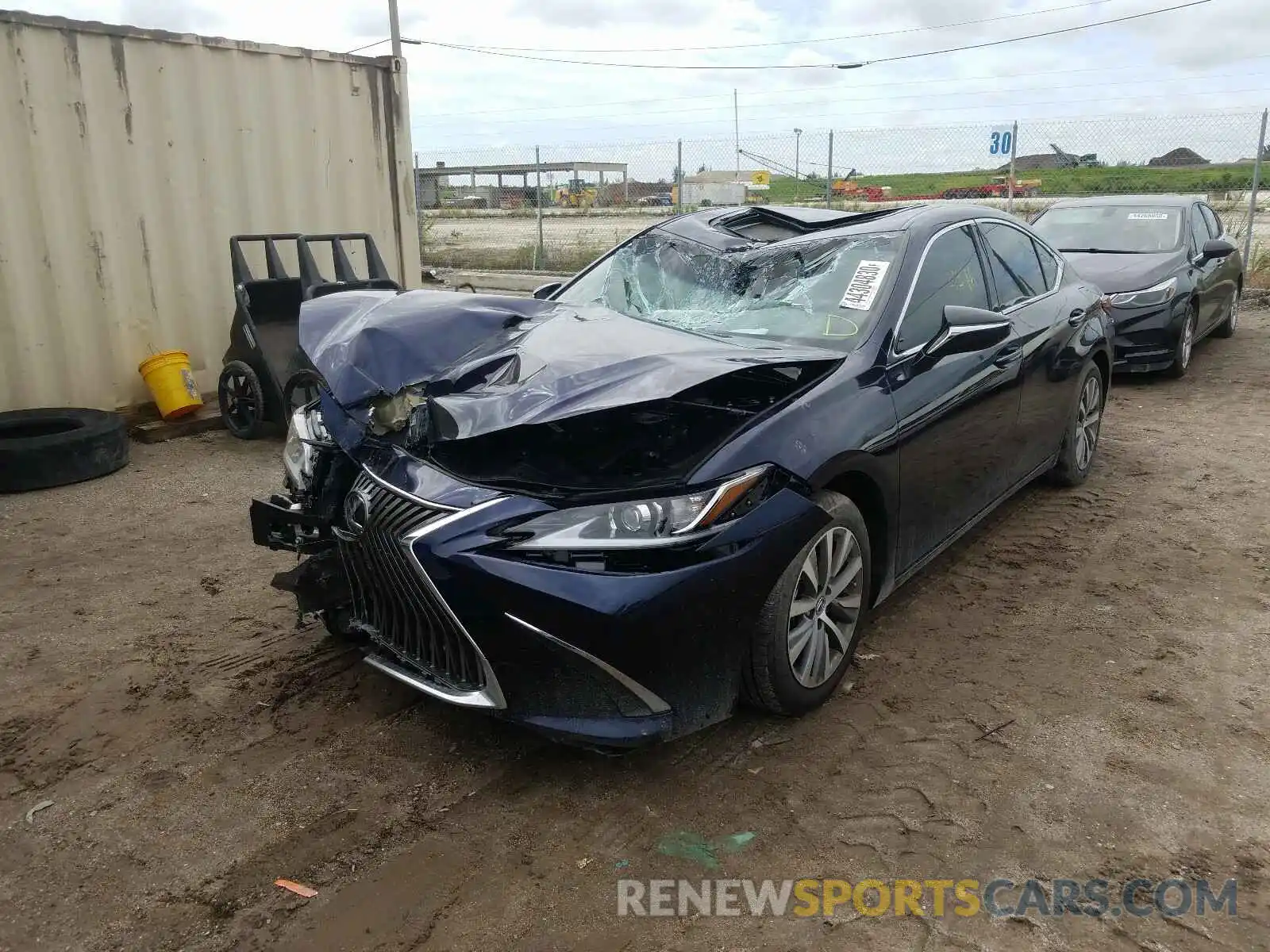 2 Photograph of a damaged car 58ADZ1B15LU058075 LEXUS ES350 2020