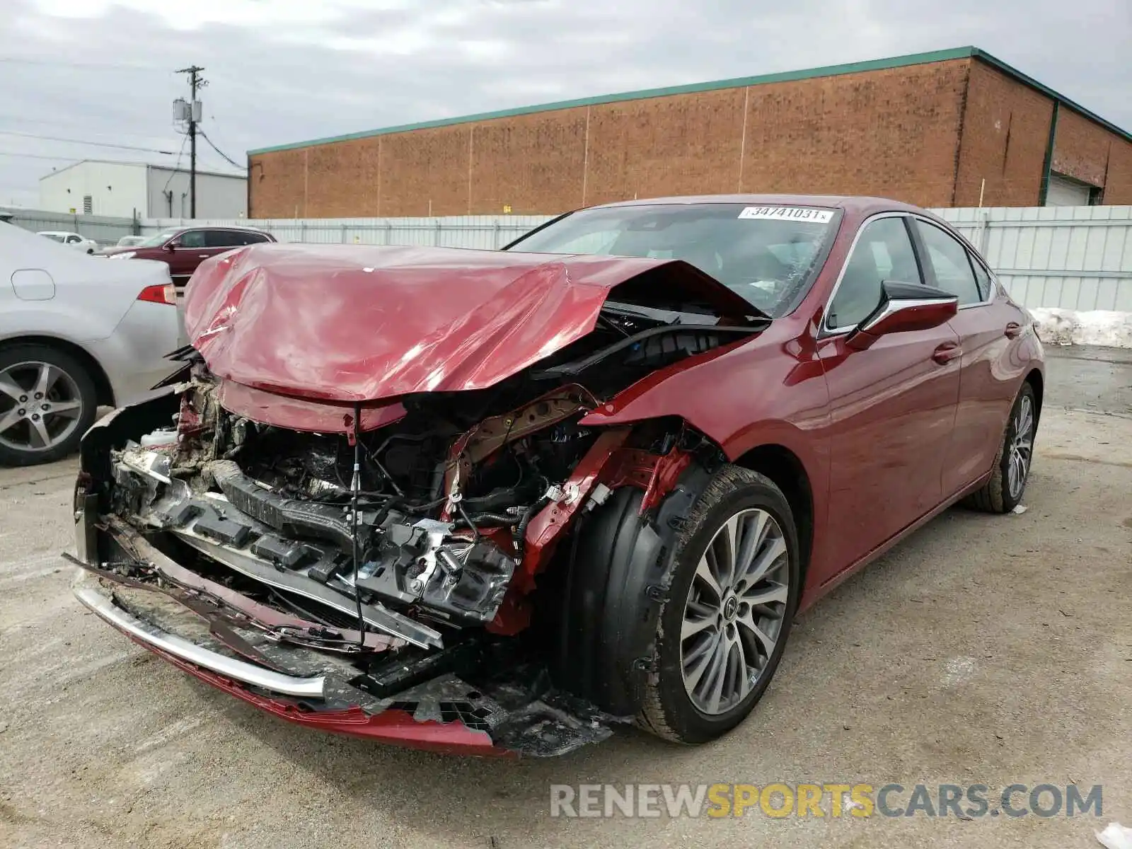 2 Photograph of a damaged car 58ADZ1B15LU075202 LEXUS ES350 2020