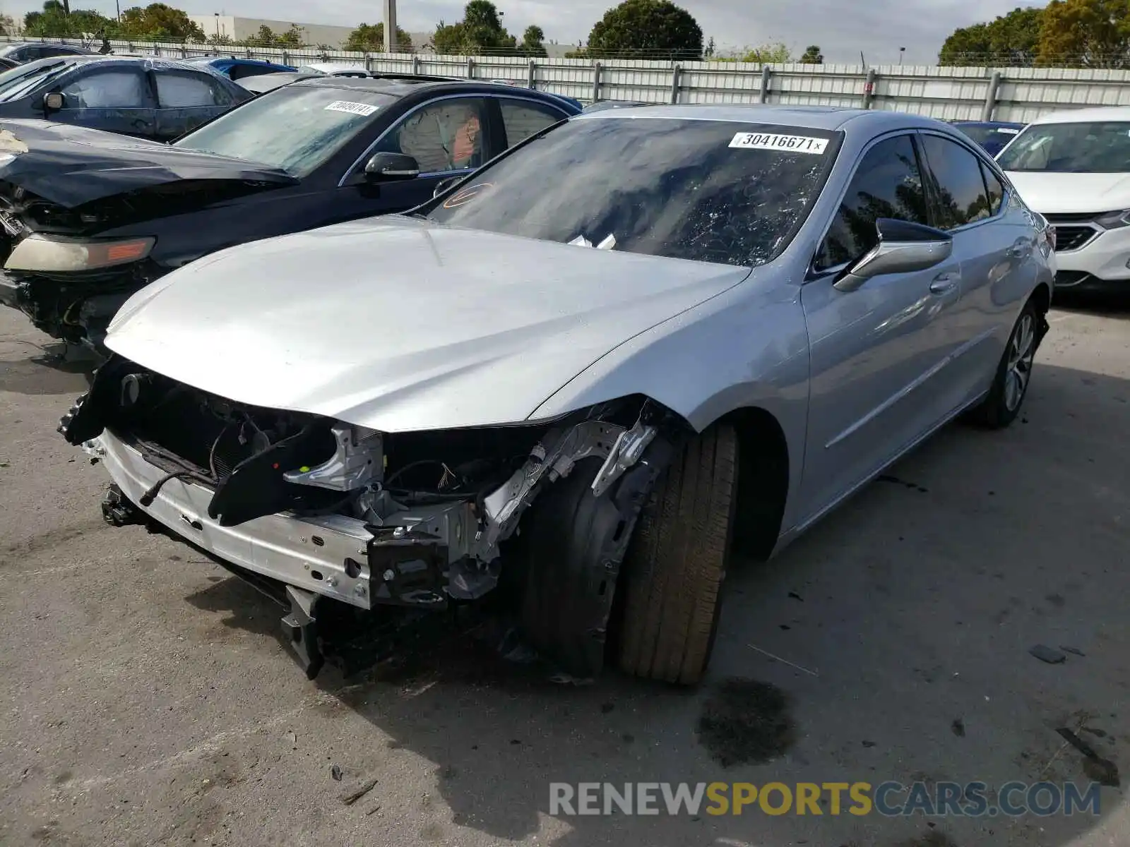 2 Photograph of a damaged car 58ADZ1B15LU078505 LEXUS ES350 2020