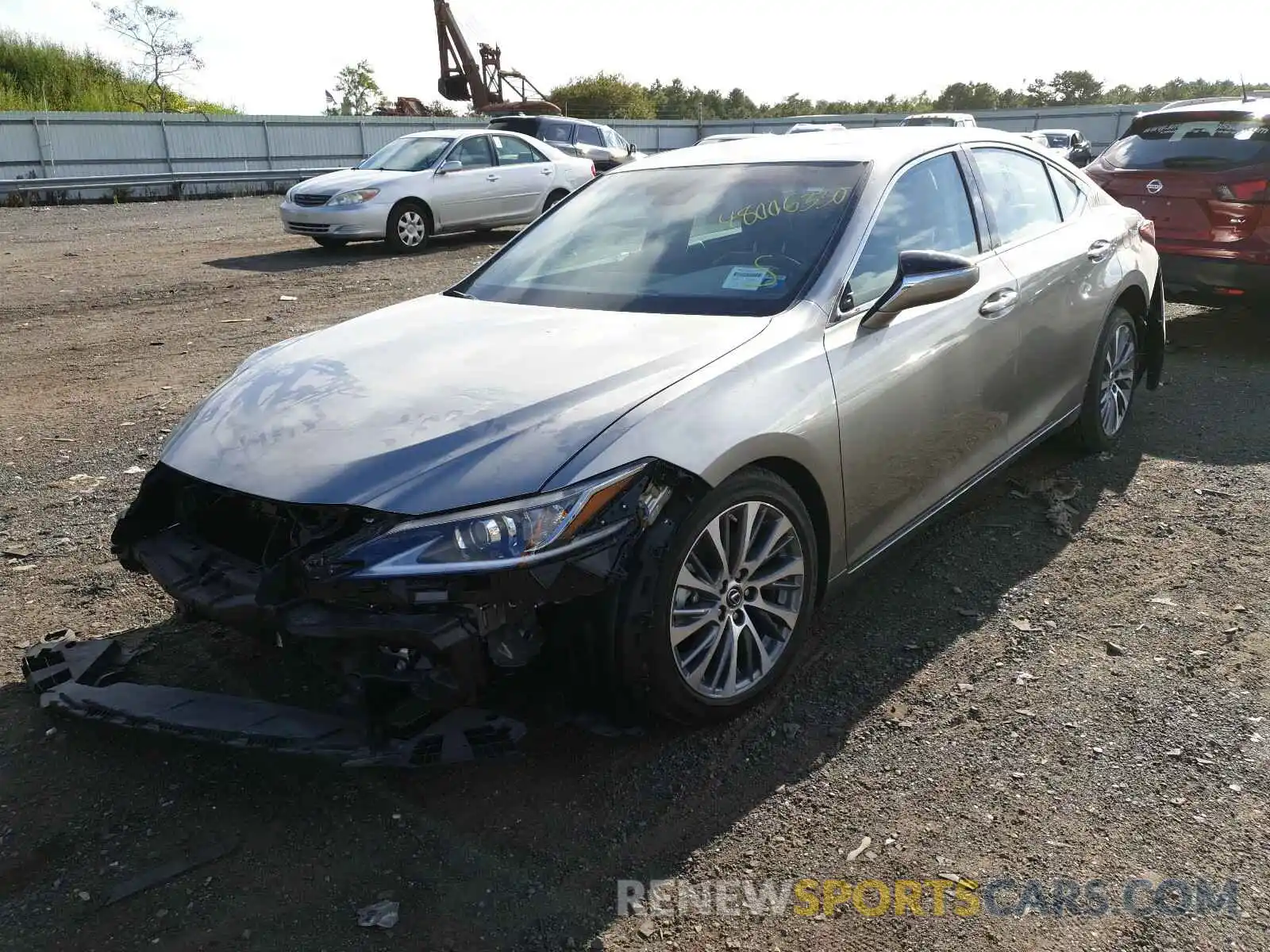 2 Photograph of a damaged car 58ADZ1B16LU055184 LEXUS ES350 2020