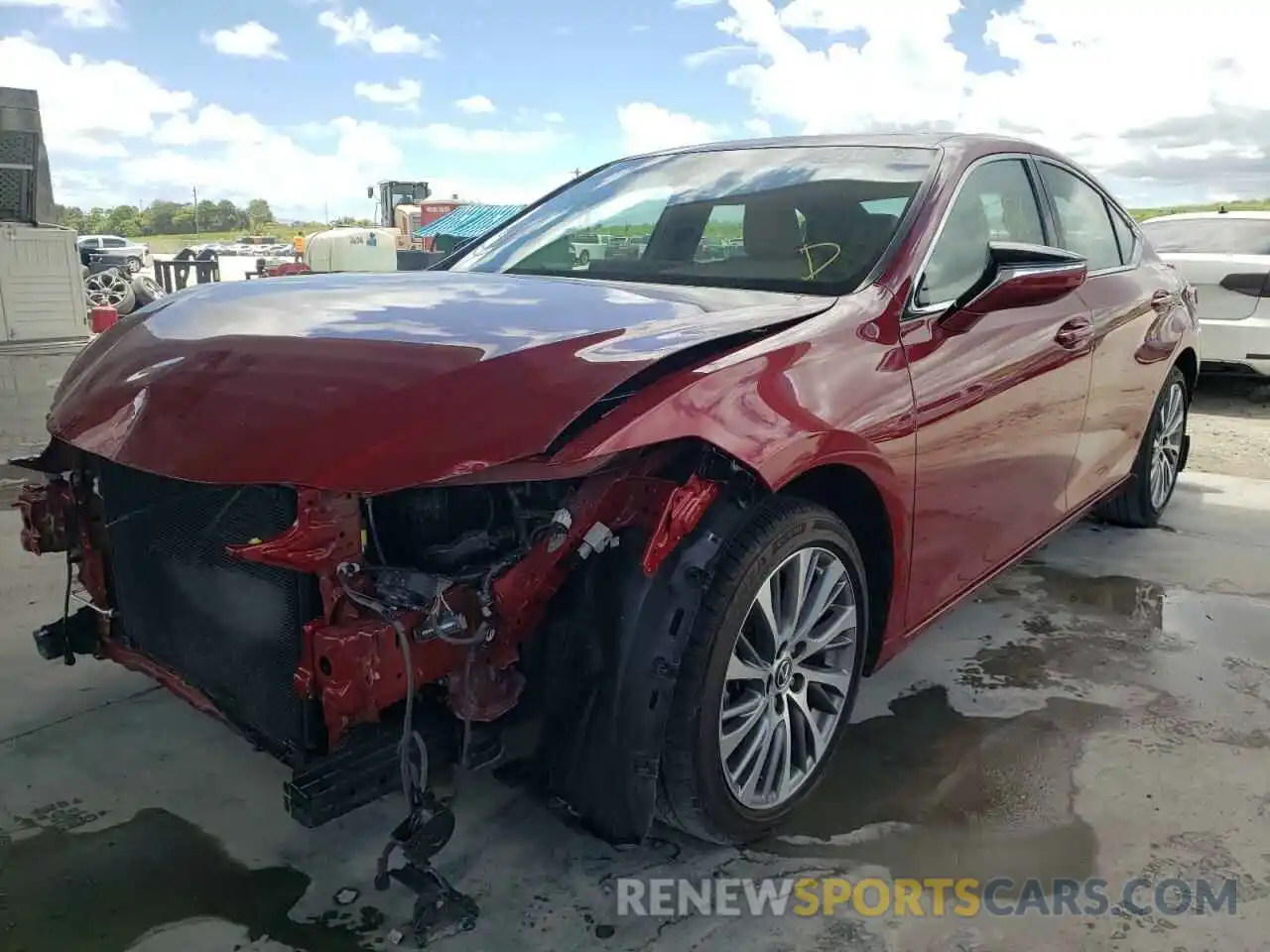 2 Photograph of a damaged car 58ADZ1B16LU055654 LEXUS ES350 2020