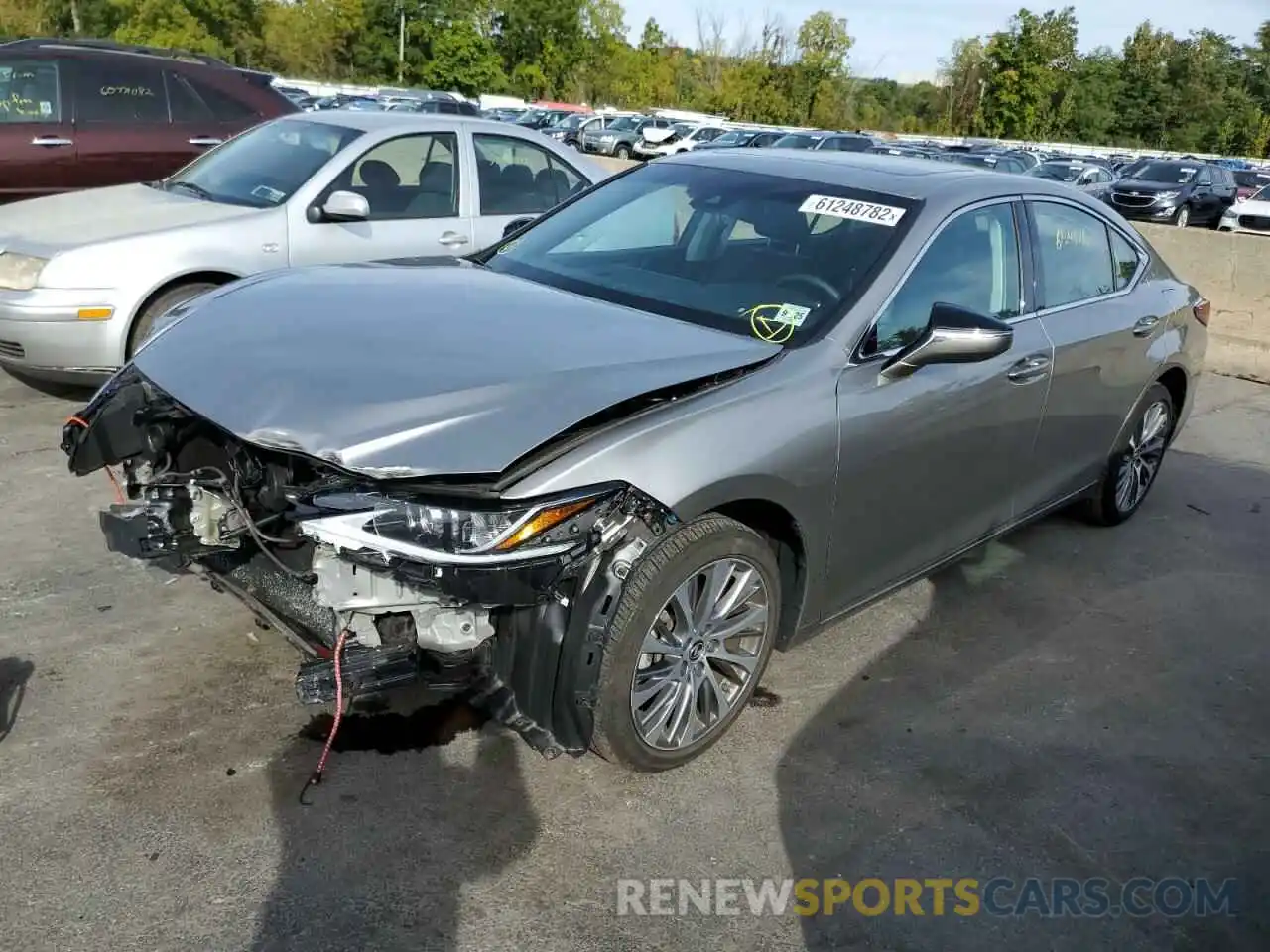 2 Photograph of a damaged car 58ADZ1B16LU080473 LEXUS ES350 2020