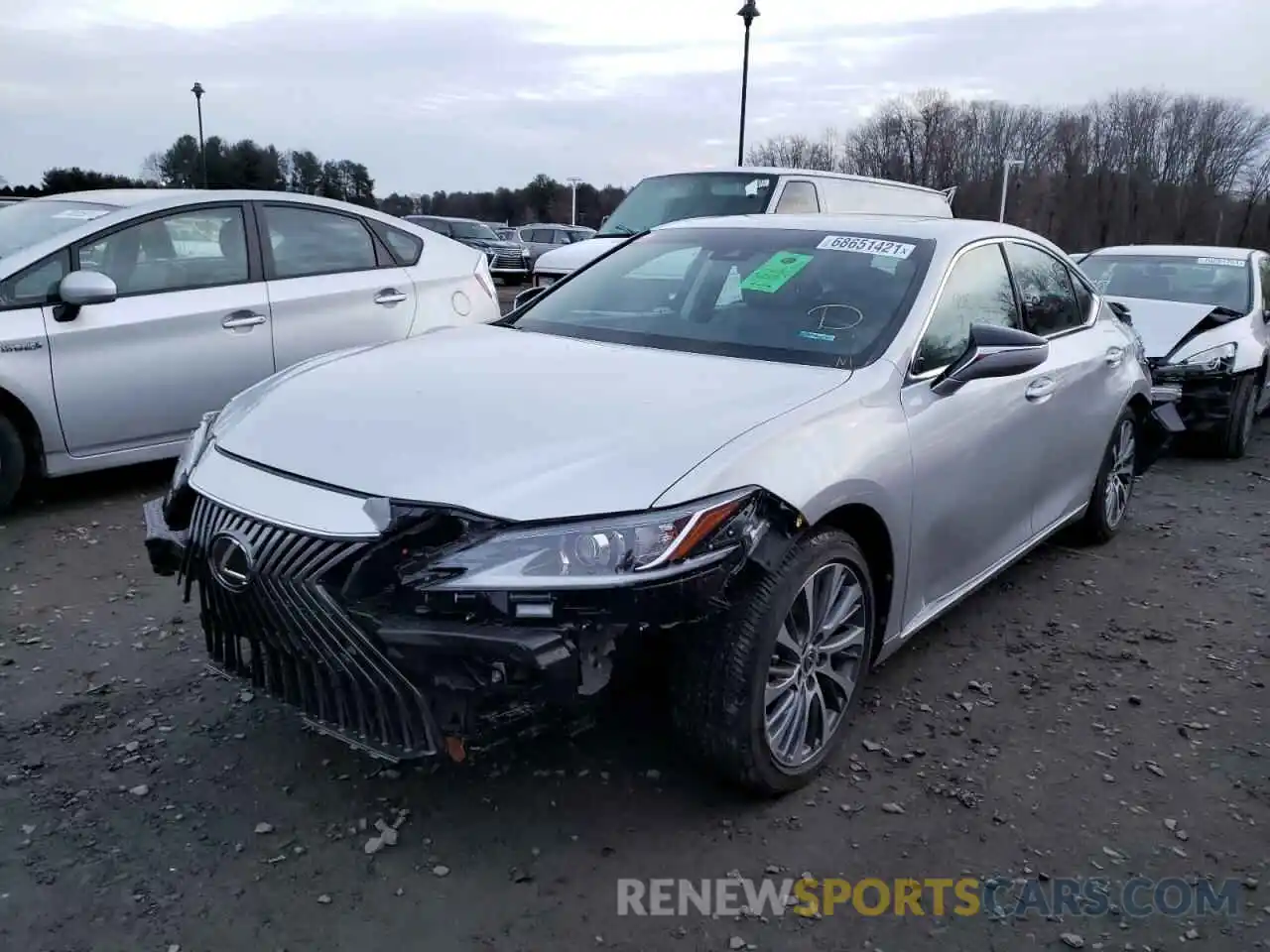 2 Photograph of a damaged car 58ADZ1B17LU081664 LEXUS ES350 2020