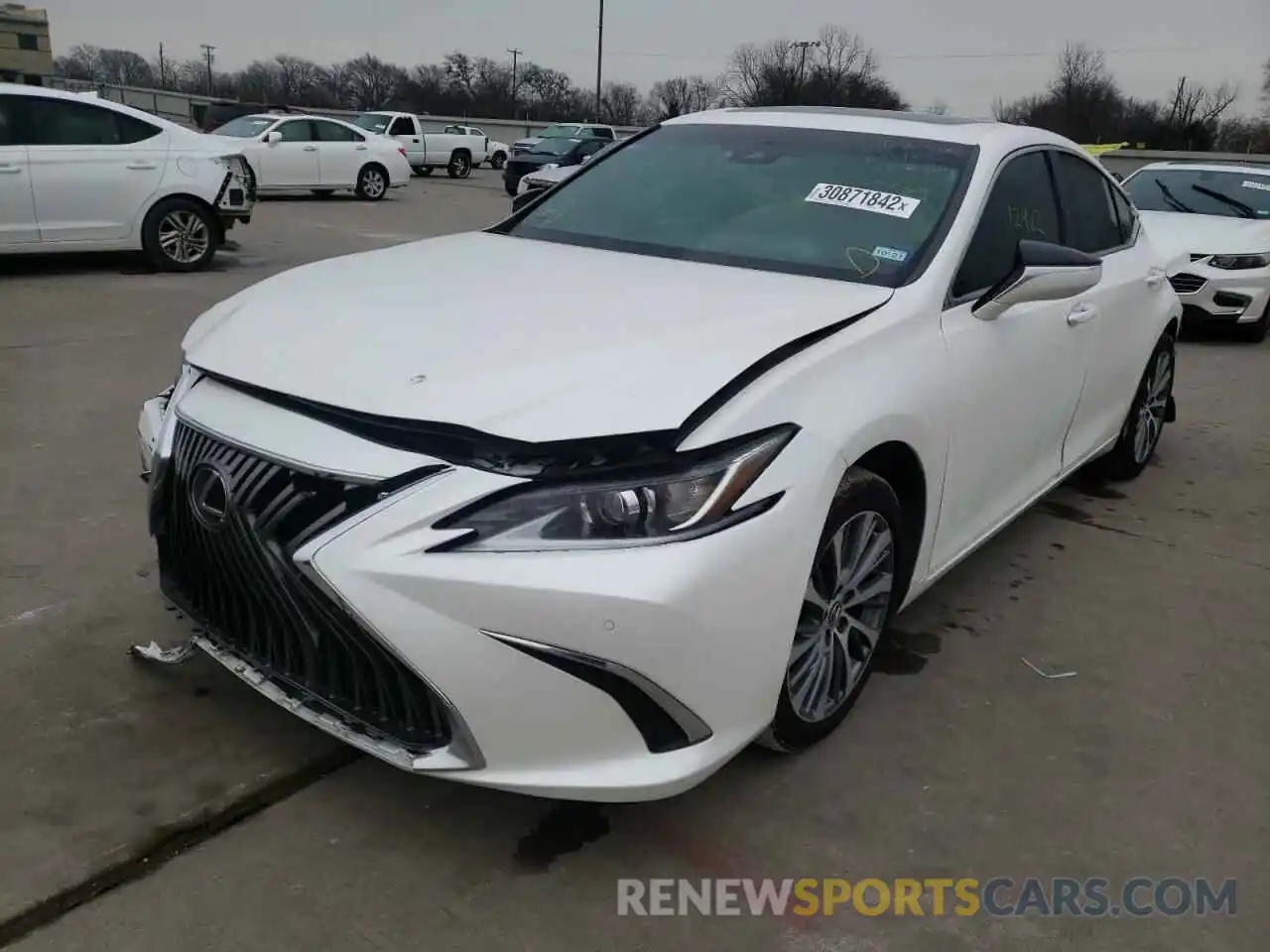 2 Photograph of a damaged car 58ADZ1B18LU057759 LEXUS ES350 2020