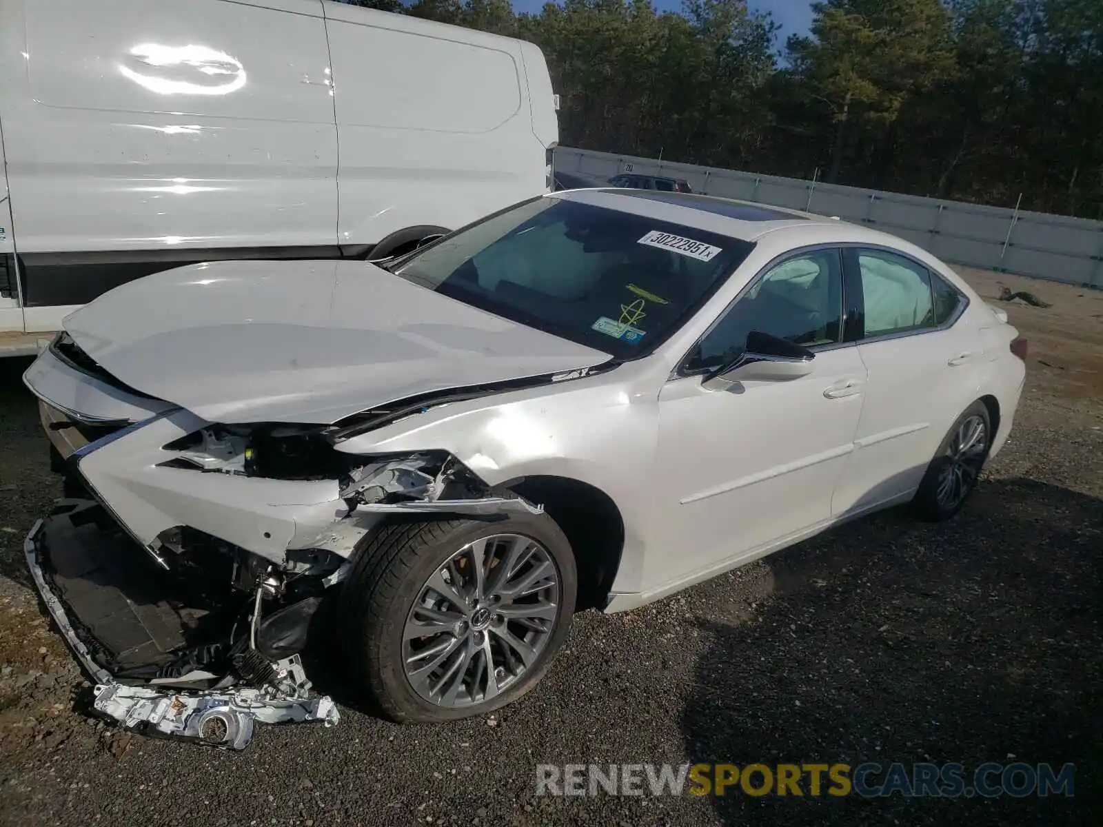 2 Photograph of a damaged car 58ADZ1B18LU060855 LEXUS ES350 2020