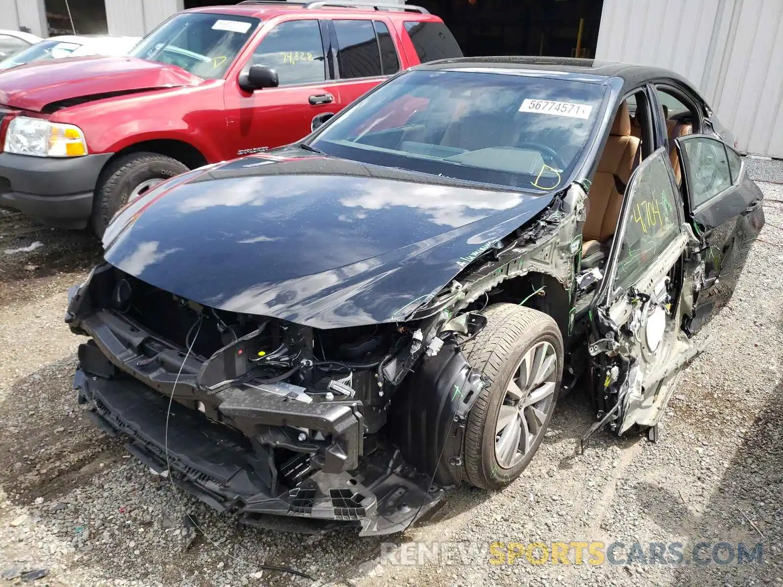 2 Photograph of a damaged car 58ADZ1B18LU074688 LEXUS ES350 2020