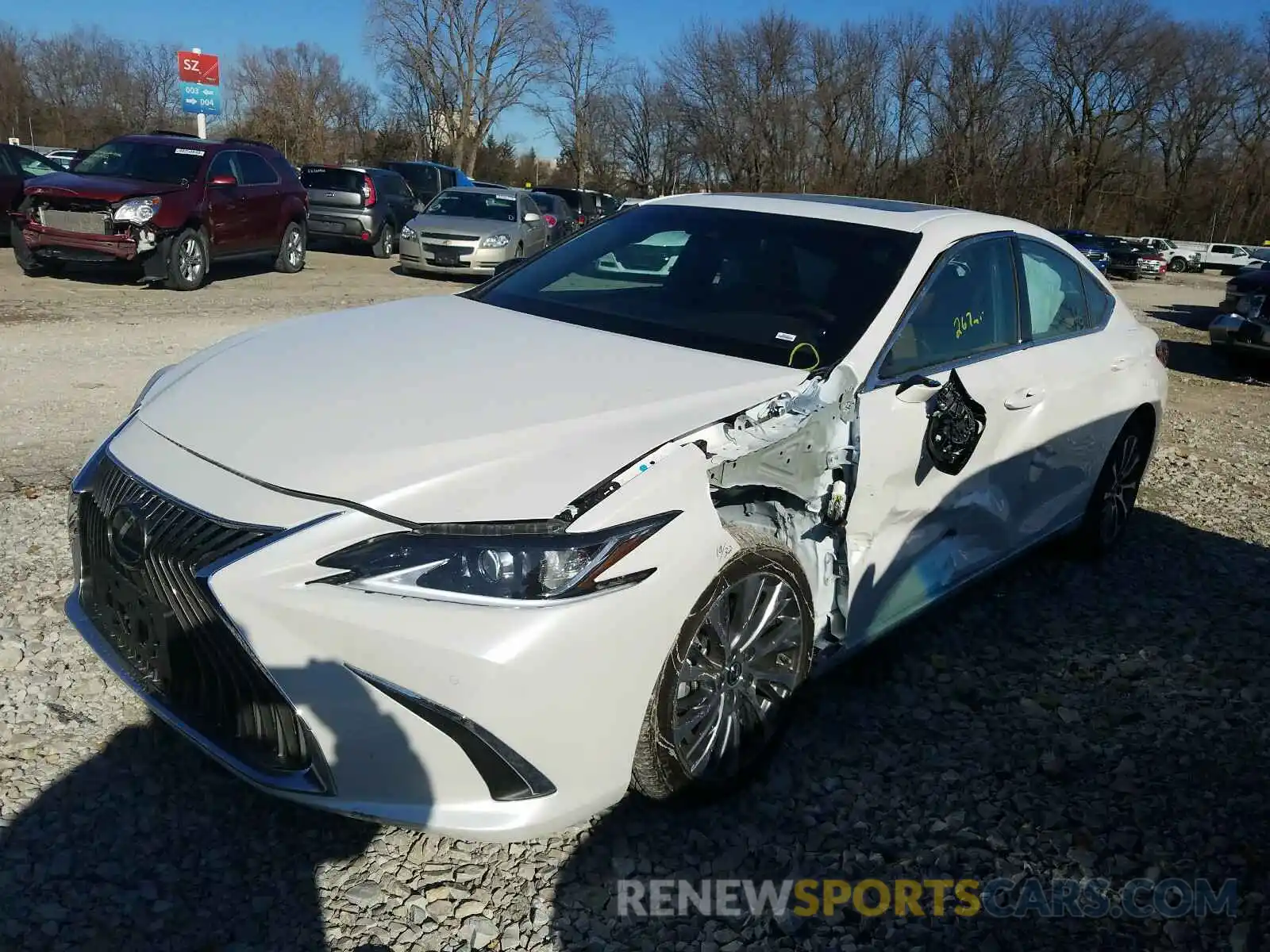 2 Photograph of a damaged car 58ADZ1B18LU082046 LEXUS ES350 2020