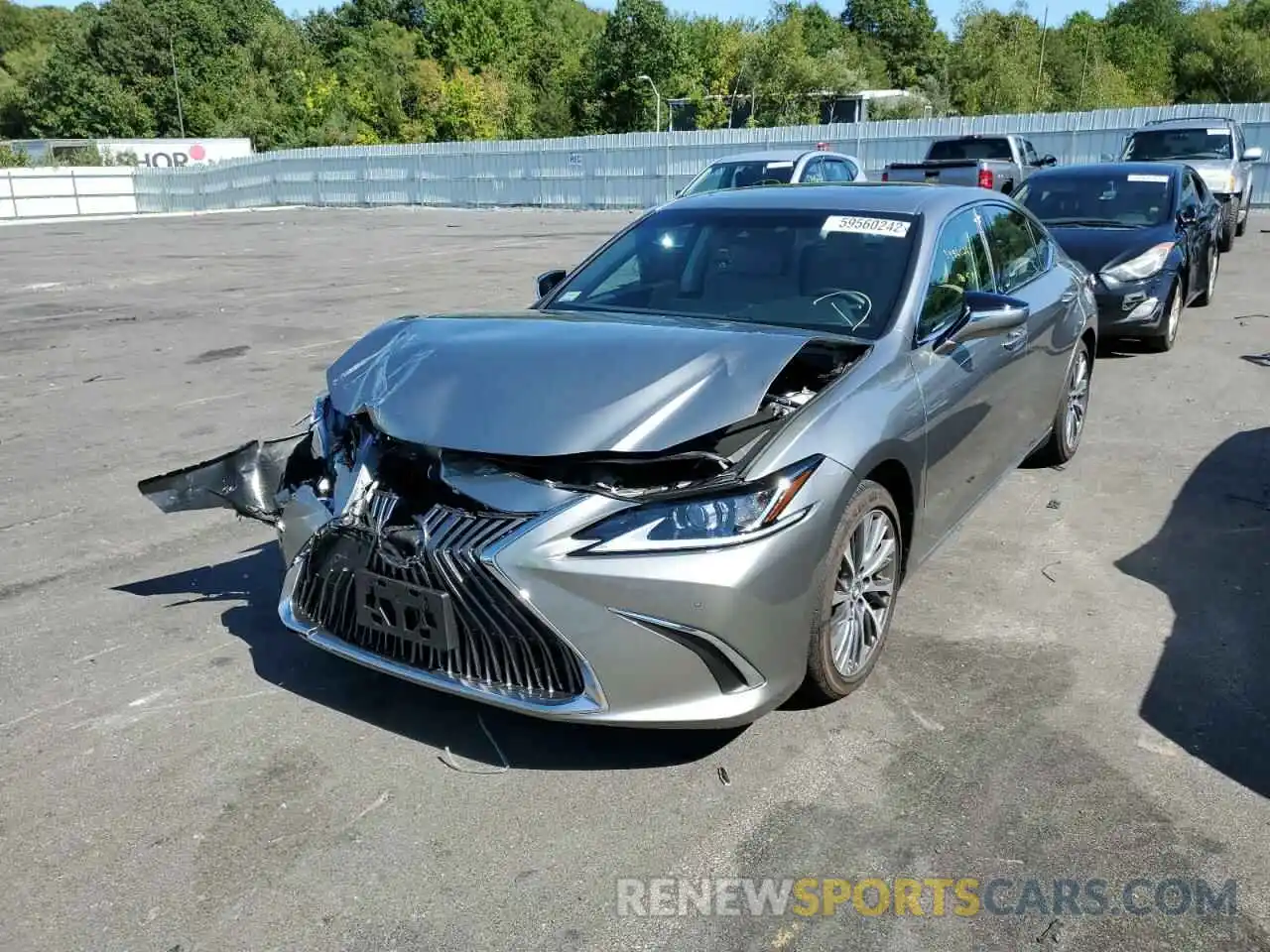 2 Photograph of a damaged car 58ADZ1B19LU053834 LEXUS ES350 2020